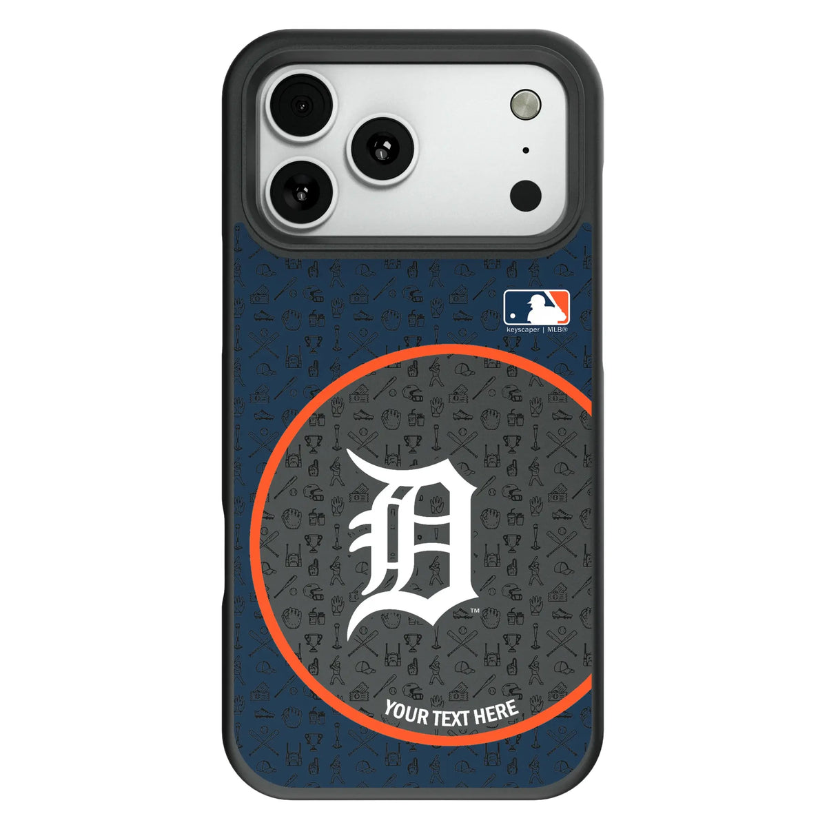 Detroit Tigers Personalized Circle Bump Phone Case for Apple iPhone