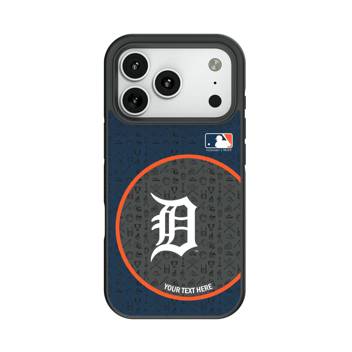 Detroit Tigers Personalized Circle Bump Phone Case for Apple iPhone