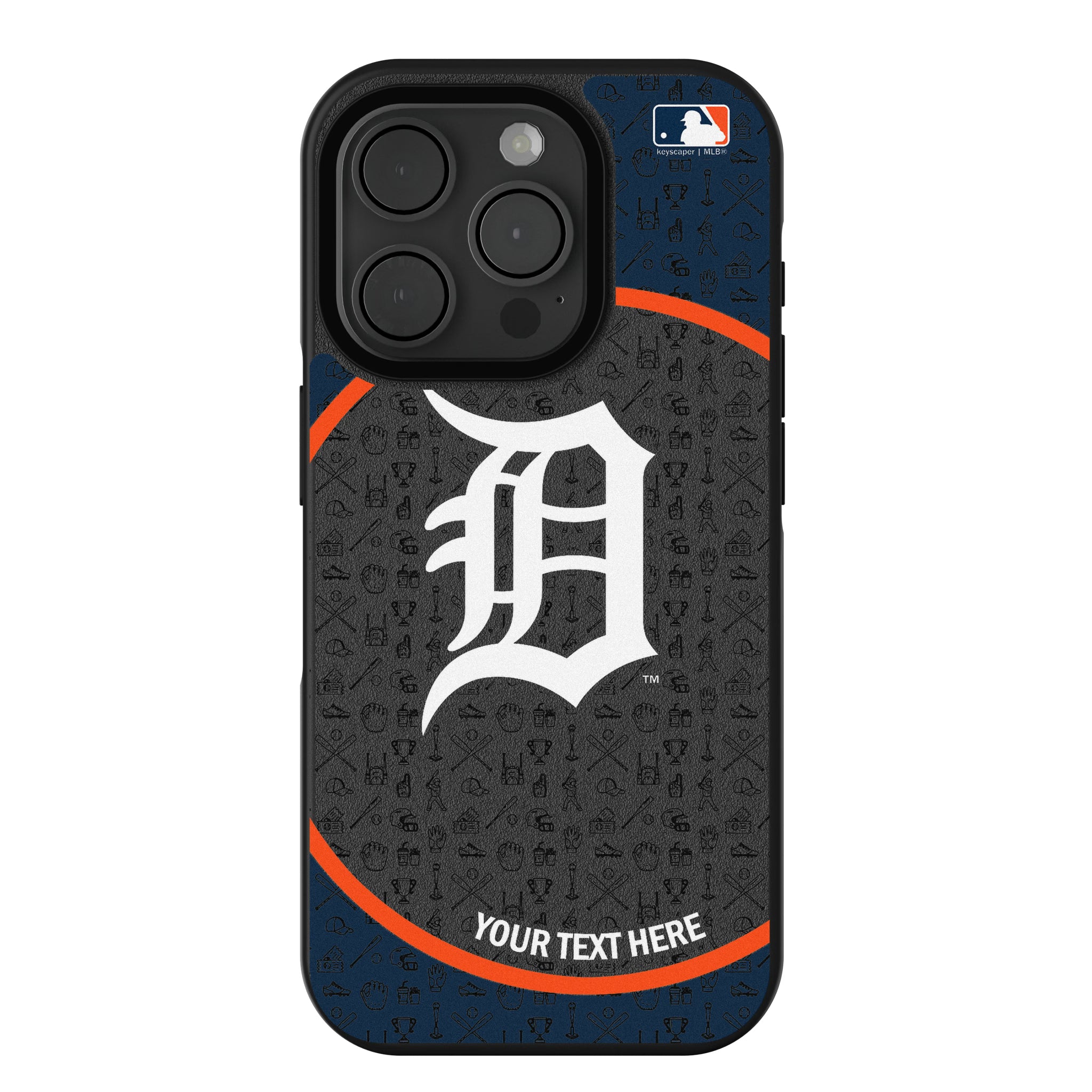Detroit Tigers Personalized Circle iPhone Bump Phone Case for Apple iPhone