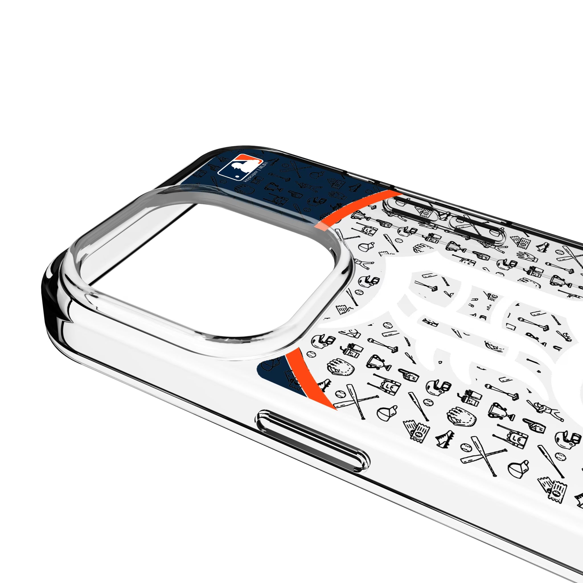 Detroit Tigers Personalized Circle iPhone Clear Phone Case for Apple iPhone - Detail