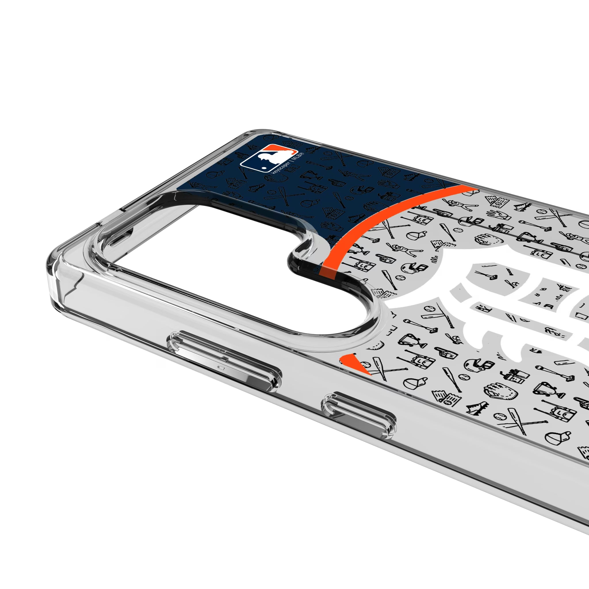 Detroit Tigers Personalized Circle Galaxy Clear Phone Case for Samsung Galaxy - Detail