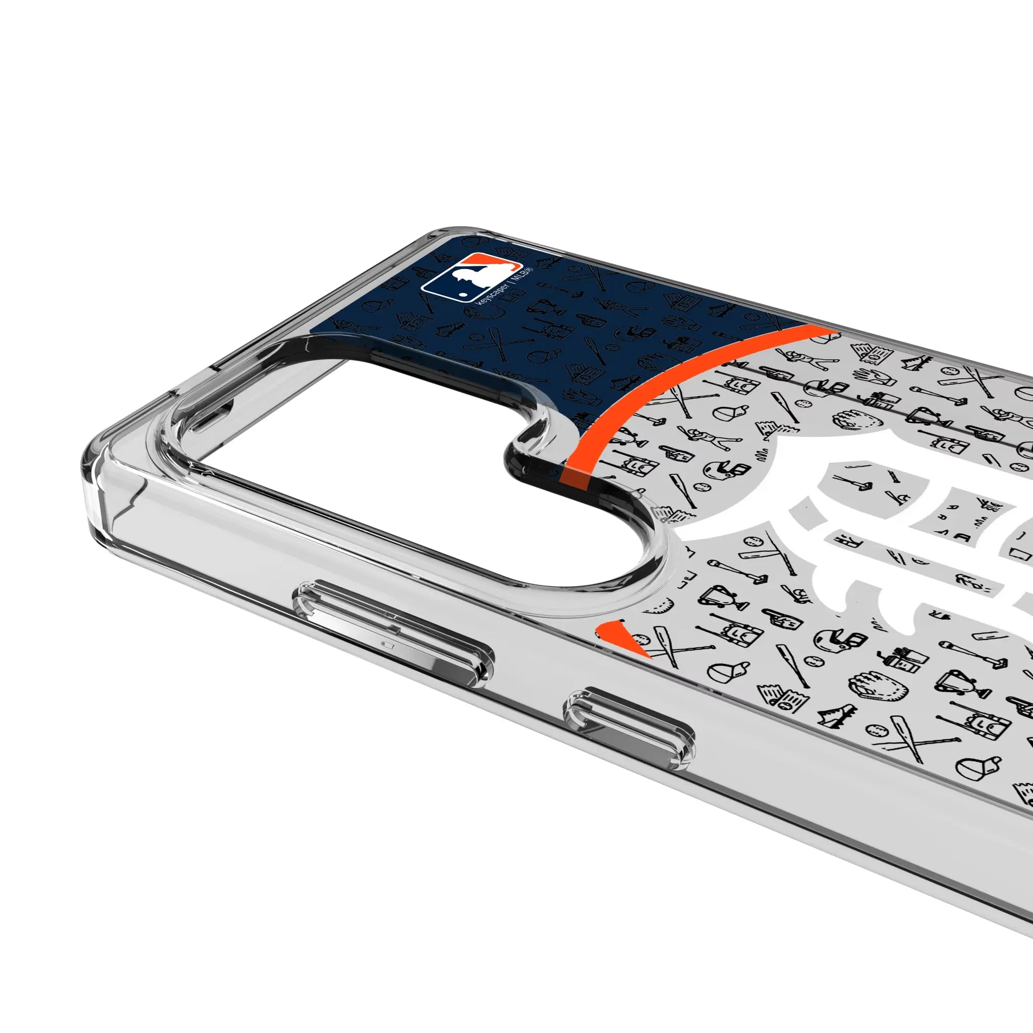 Detroit Tigers Personalized Circle Galaxy Clear Phone Case for Samsung Galaxy - Detail#Device_Galaxy S25 Ultra