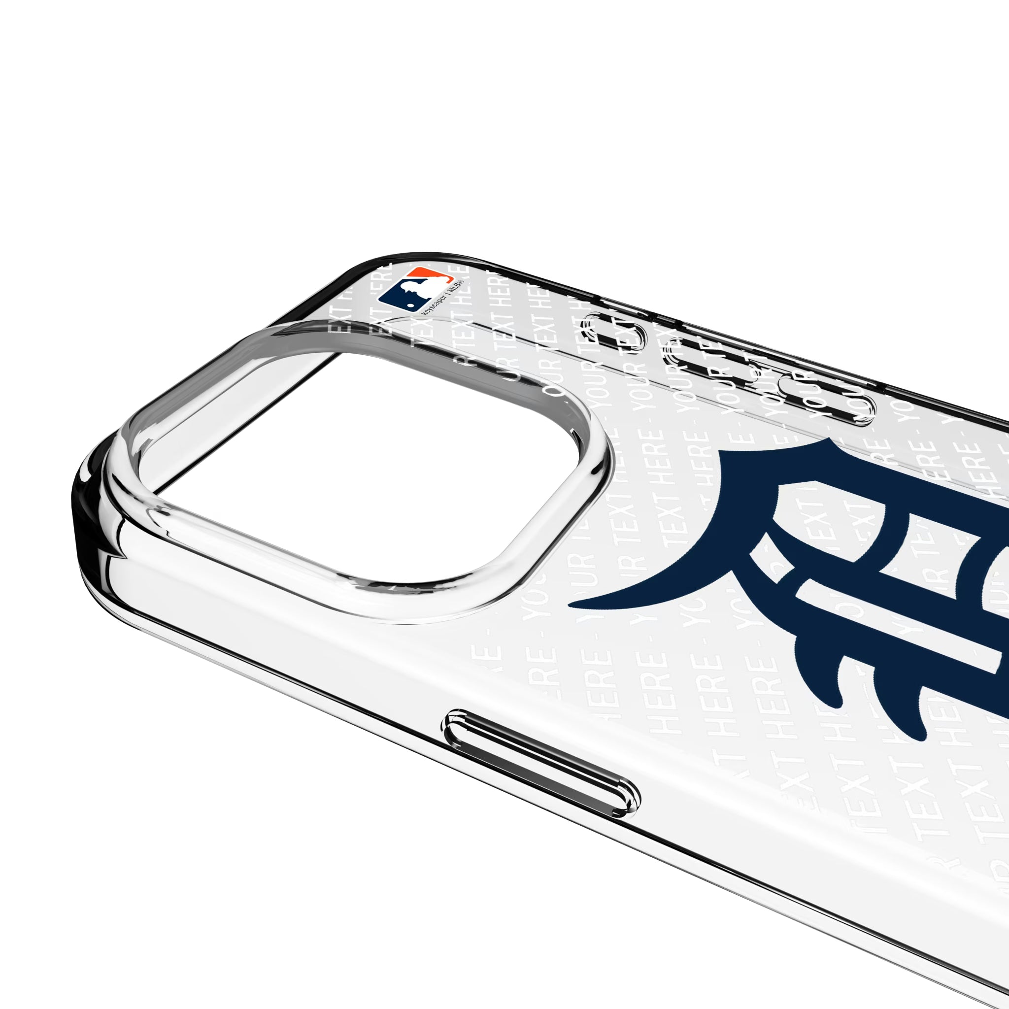 Detroit Tigers Personalized EndZone Plus iPhone Clear Phone Case for Apple iPhone - Detail