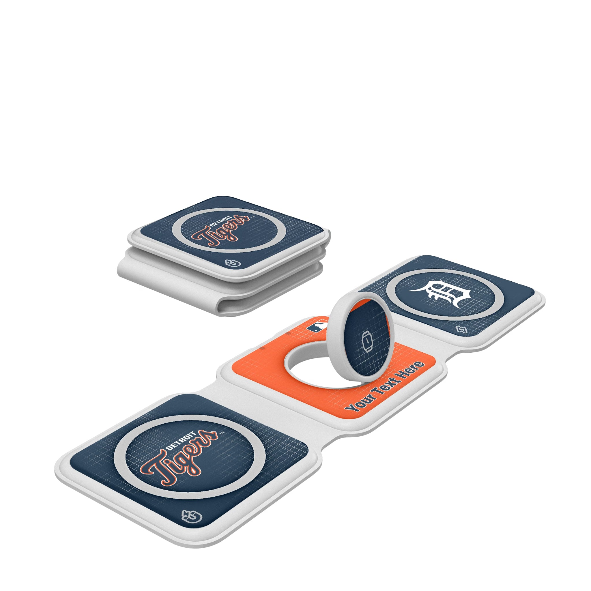 Detroit Tigers Personalized Hatch Foldable 3 in 1 Charger