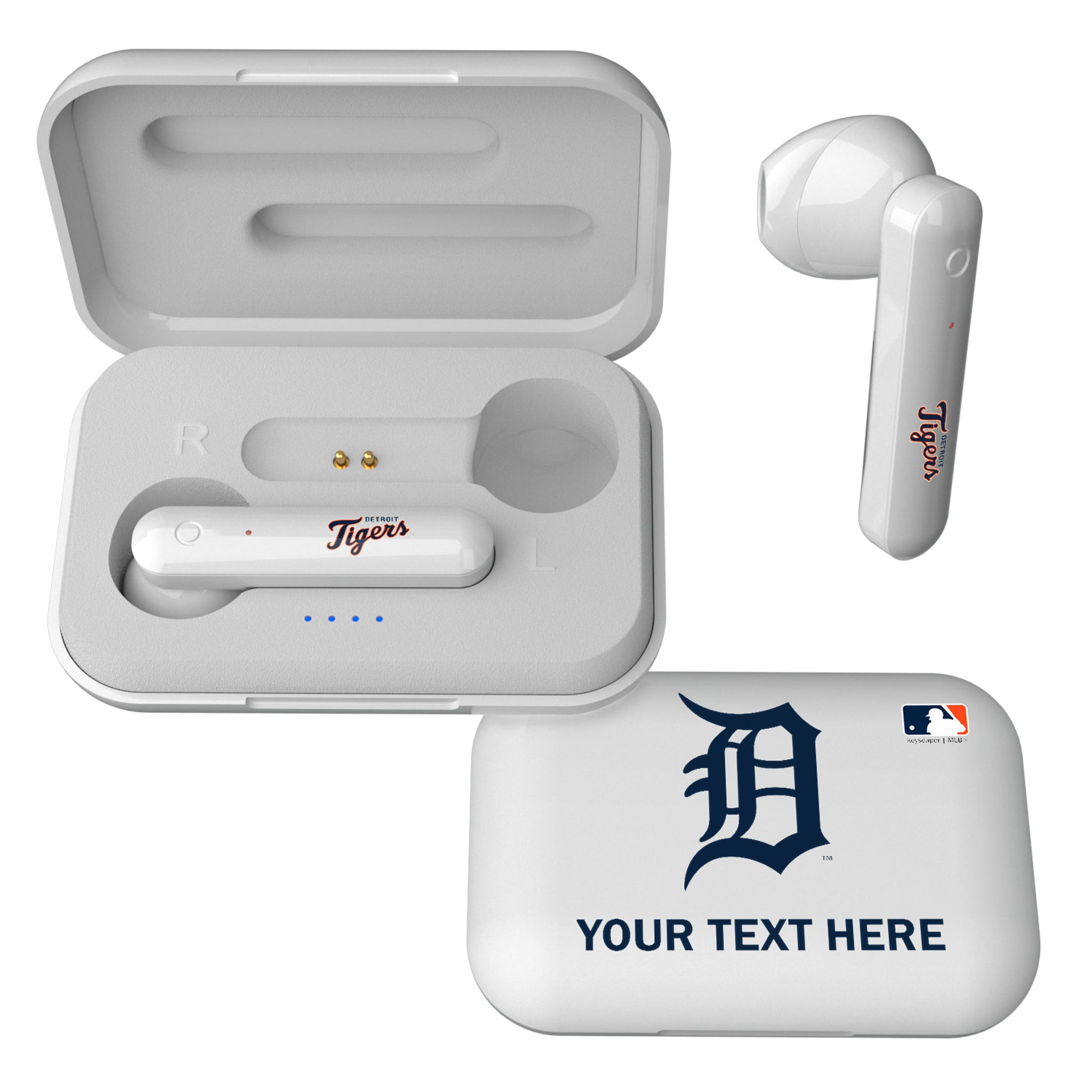 Detroit Tigers Personalized Insignia Wireless TWS Earbuds