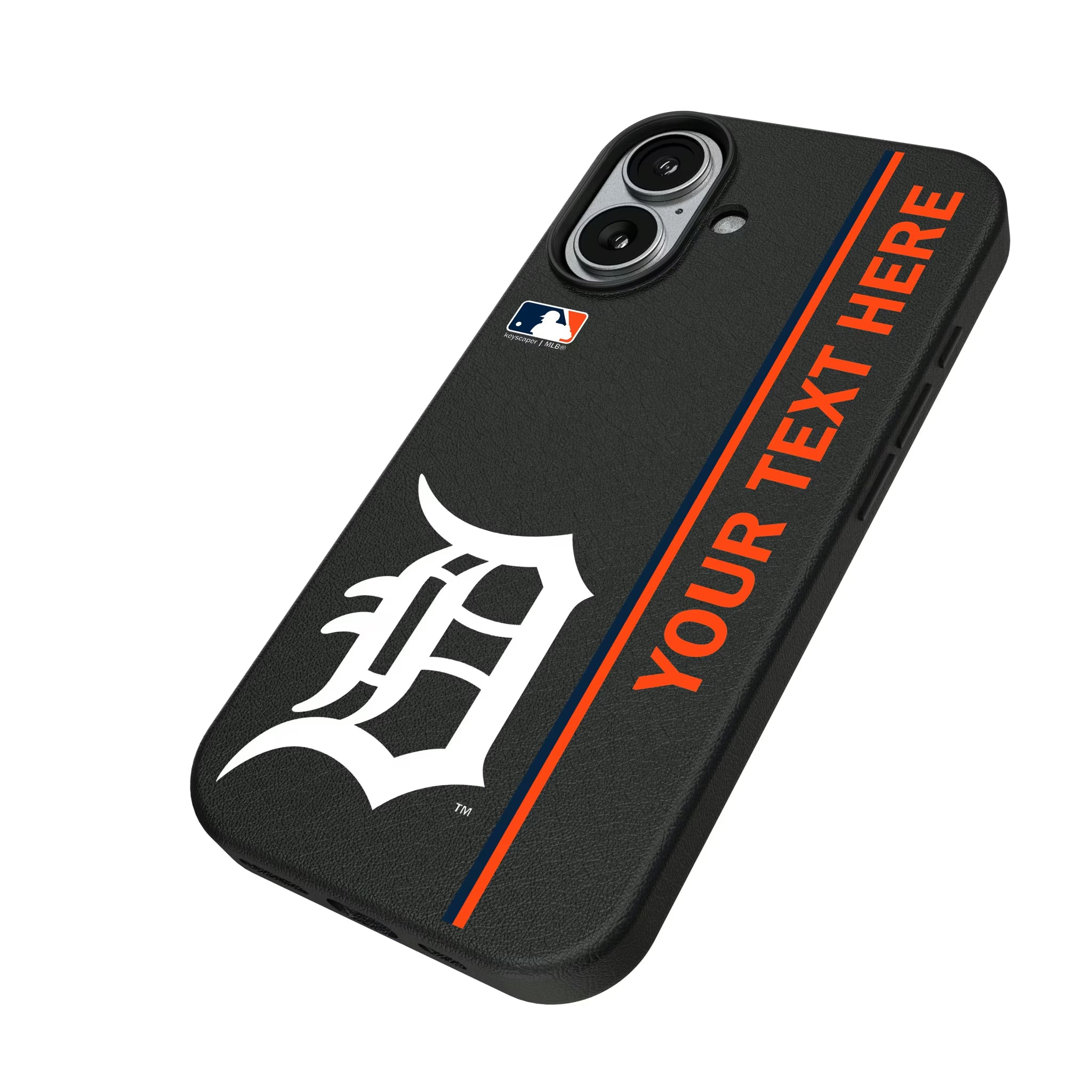 Detroit Tigers Personalized Sidebard iPhone MagSafe Compatible Phone Case for Apple iPhone - Isometric View#Device_iPhone 17