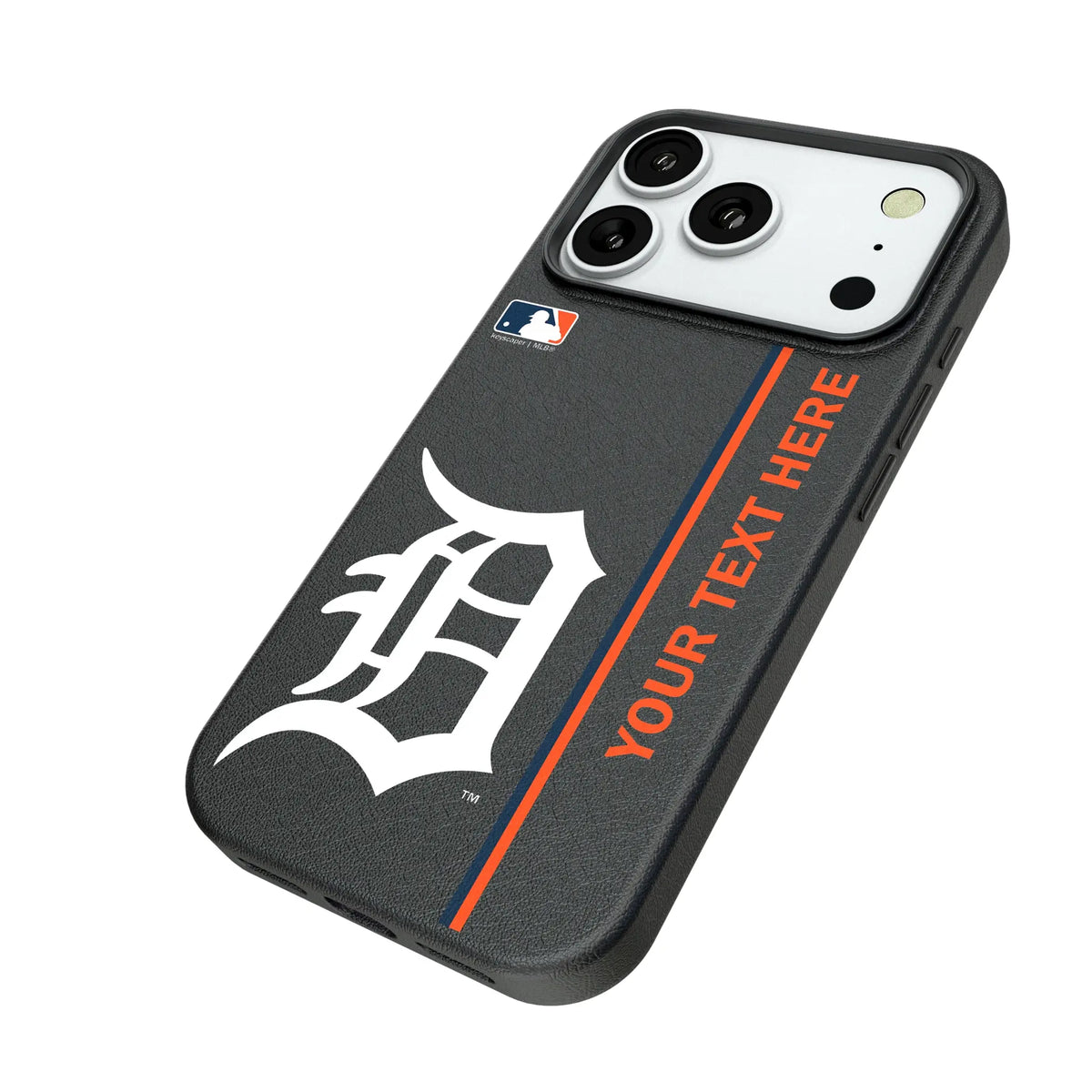 Detroit Tigers Personalized Sidebard iPhone MagSafe Compatible Phone Case for Apple iPhone - Isometric View#Device_iPhone 18 Pro