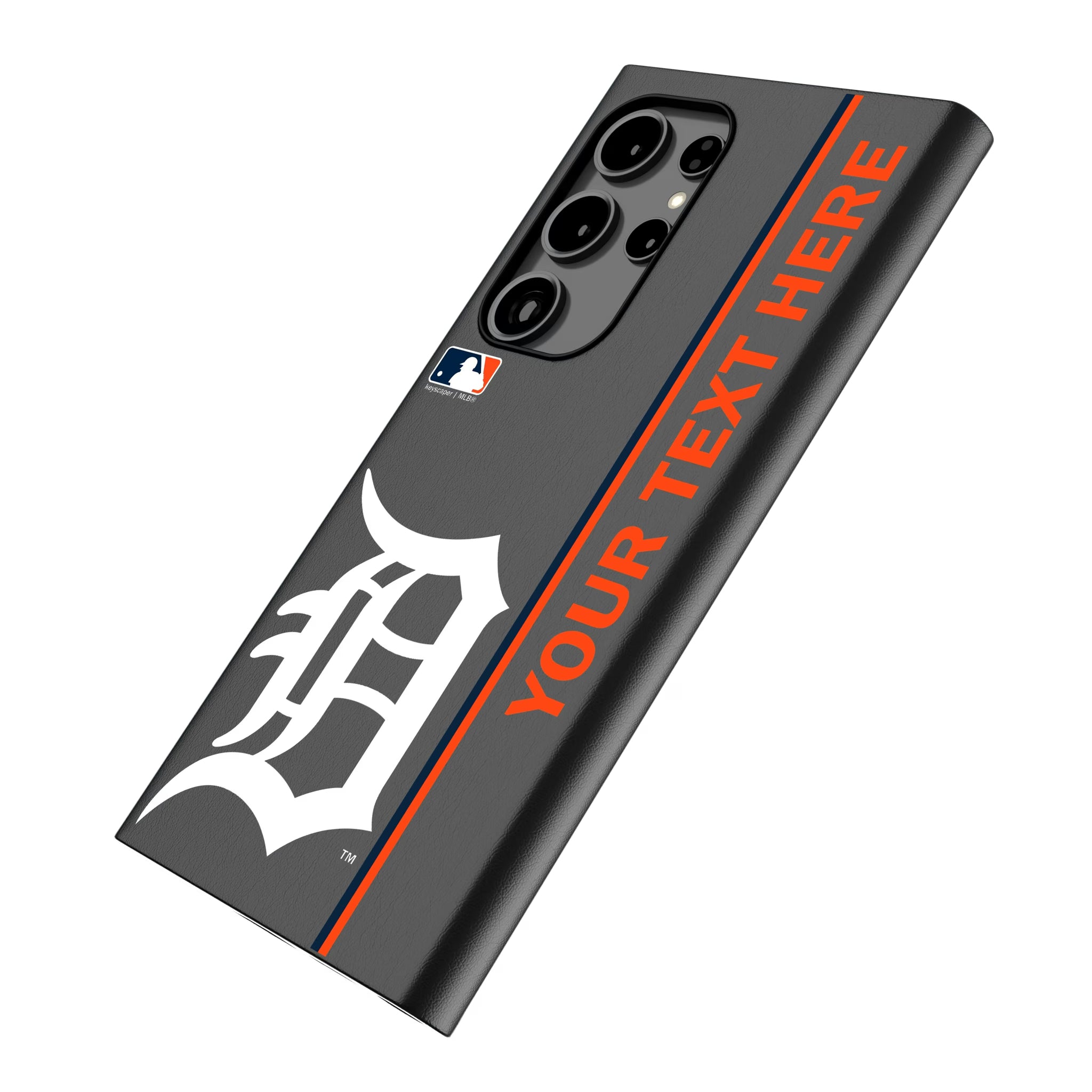 Detroit Tigers Personalized Sidebard Galaxy MagSafe Compatible Phone Case for Samsung Galaxy - Isometric View