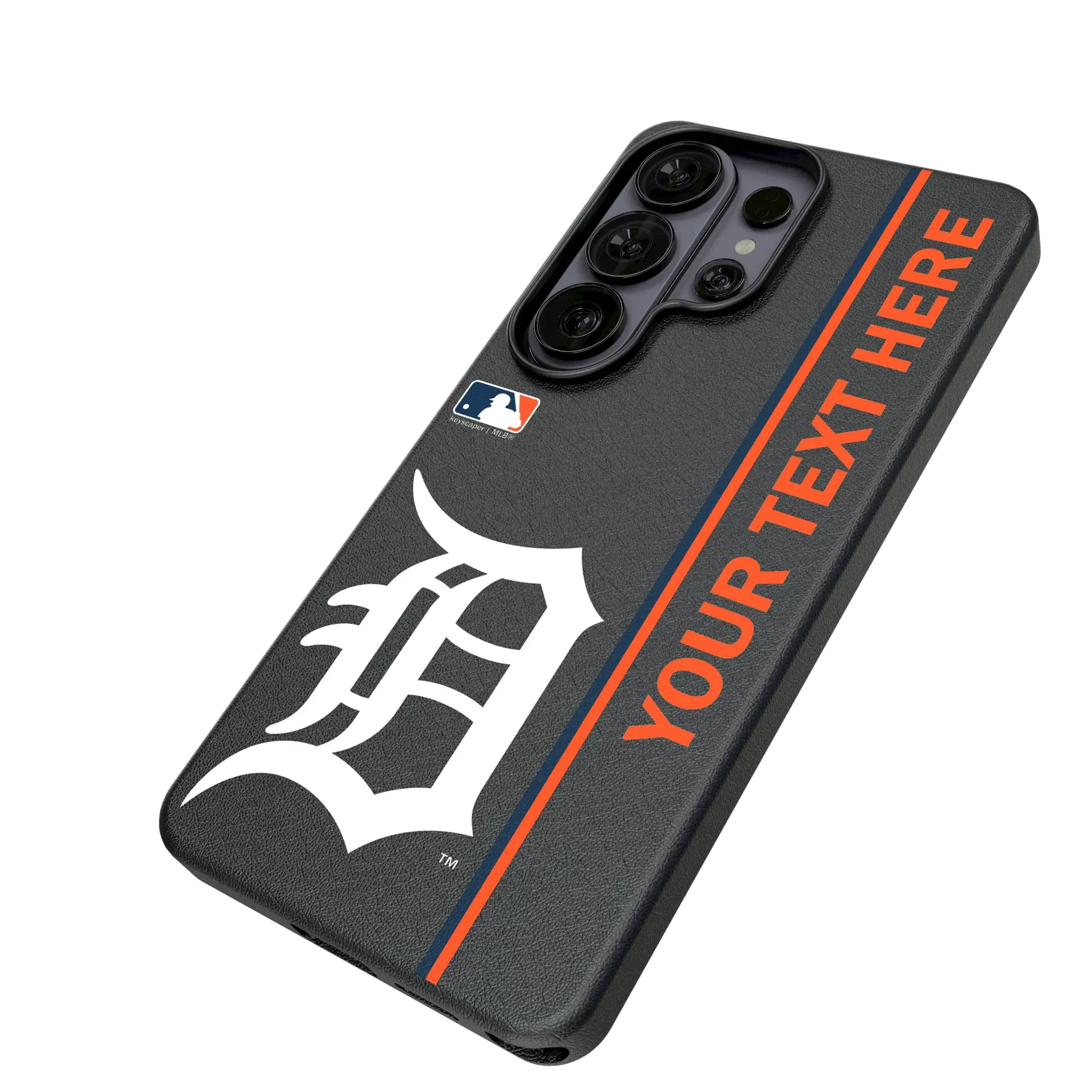 Detroit Tigers Personalized Sidebard Galaxy MagSafe Compatible Phone Case for Samsung Galaxy - Isometric View#Device_Galaxy S26 Ultra