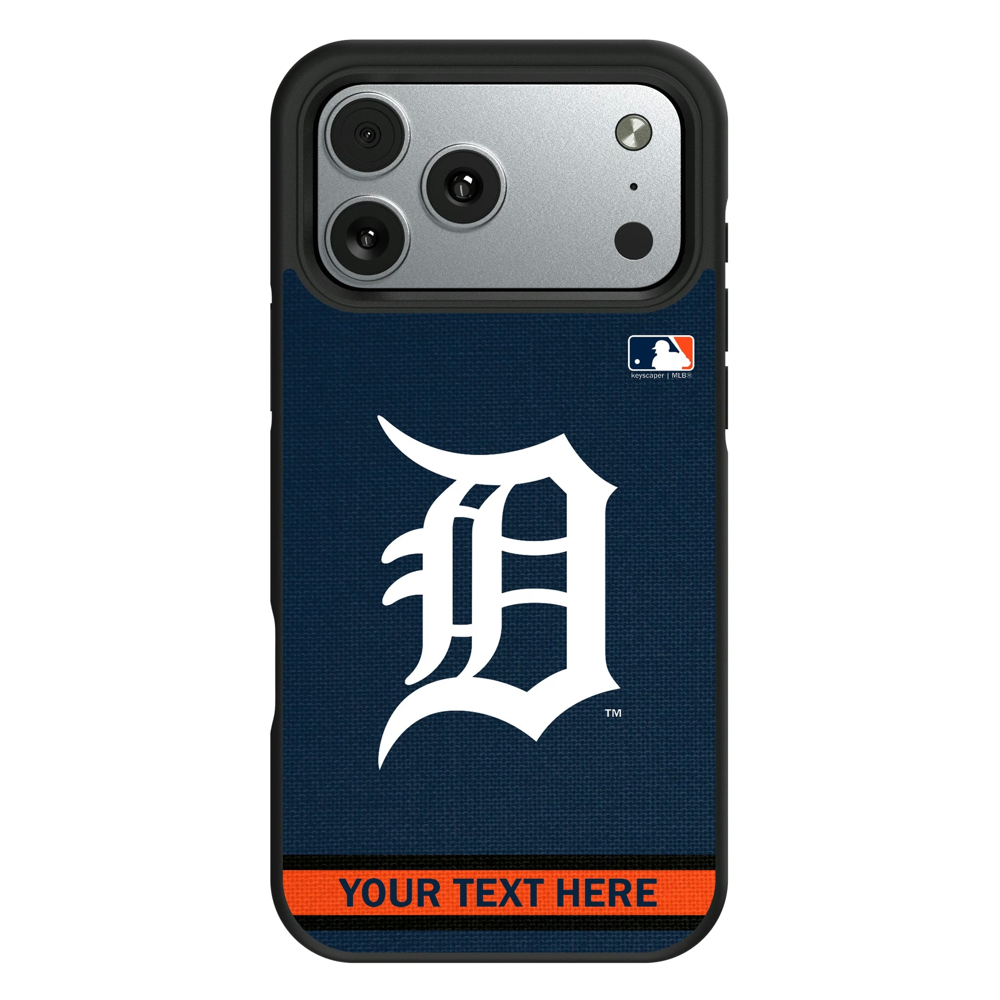 Detroit Tigers Personalized Stripe iPhone Bump Phone Case for Apple iPhone#Device_iPhone 17 Pro Max