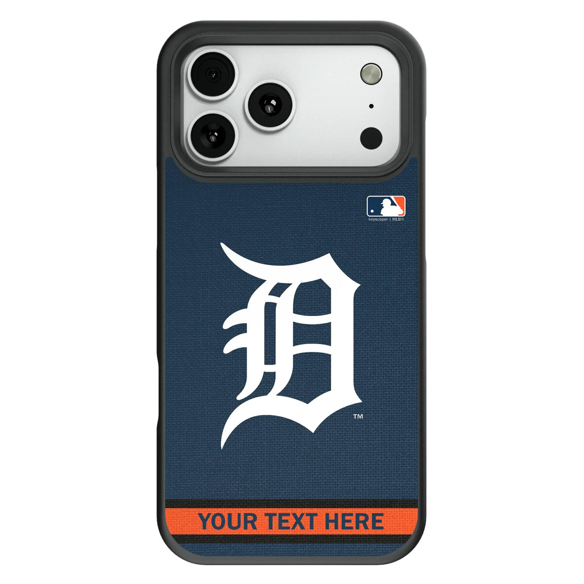 Detroit Tigers Personalized Stripe Bump Phone Case for Apple iPhone