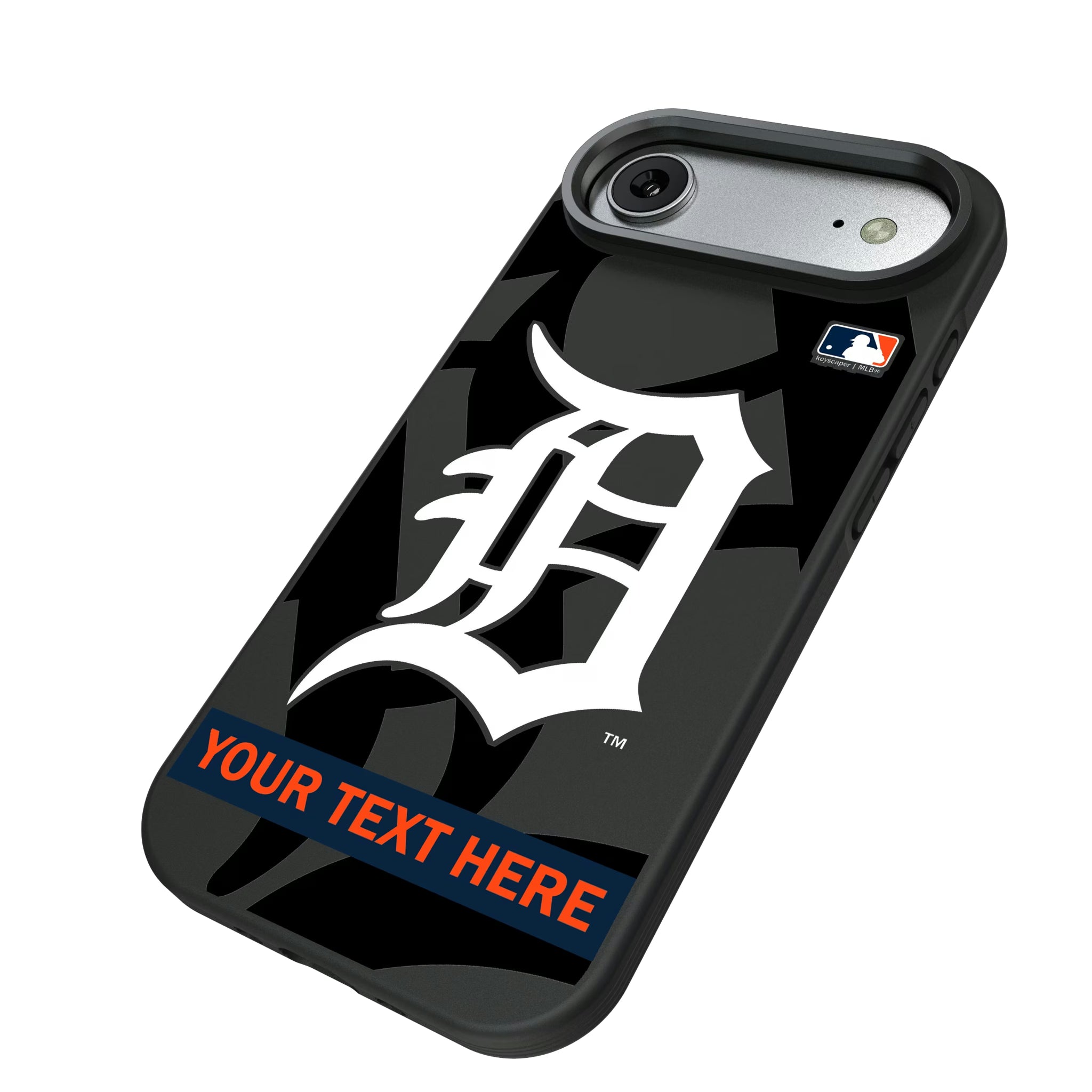 Detroit Tigers Personalized Tilt iPhone Bump Phone Case for Apple iPhone - Isometric View#Device_iPhone Air
