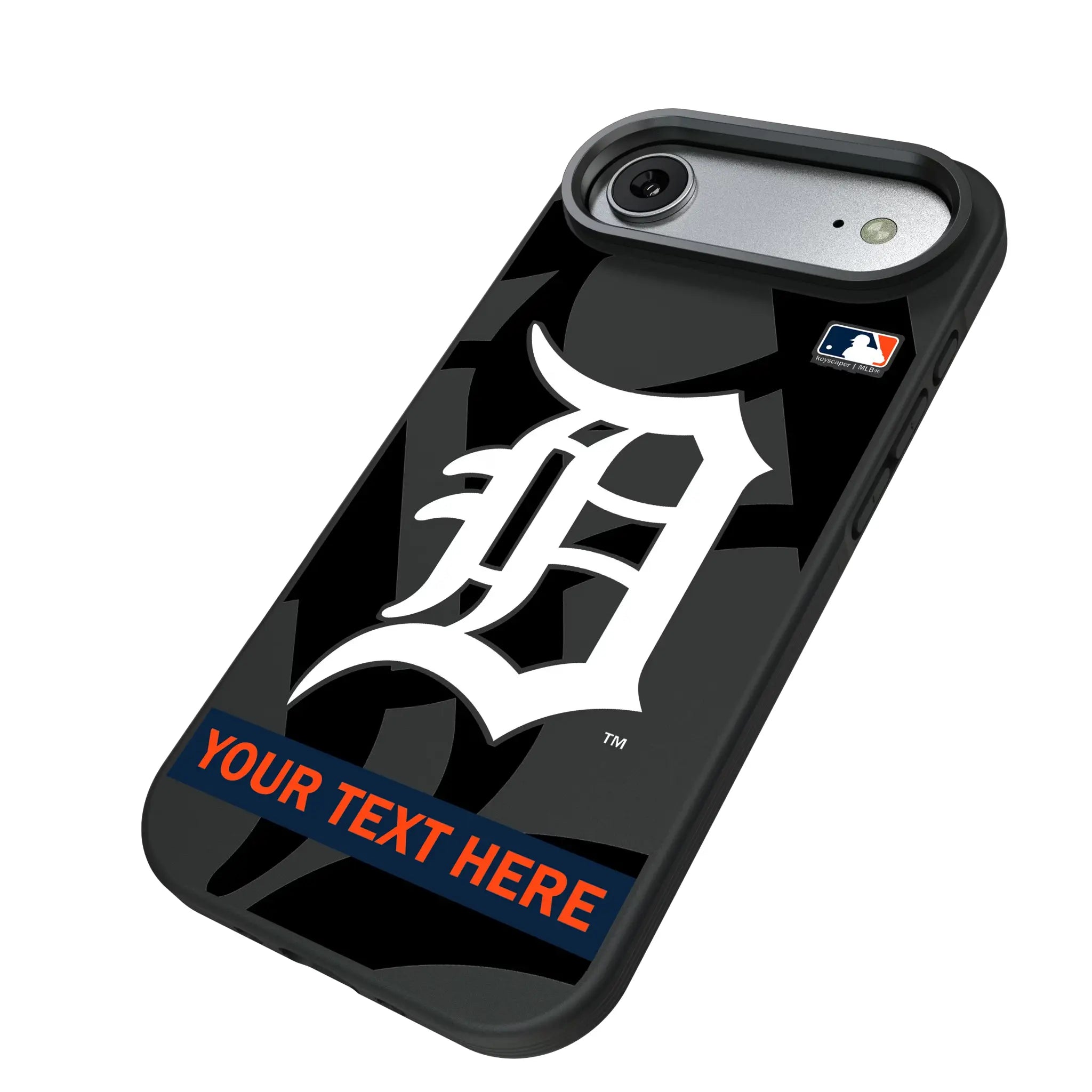 Detroit Tigers Personalized Tilt iPhone Bump Phone Case for Apple iPhone - Isometric View#Device_iPhone Air