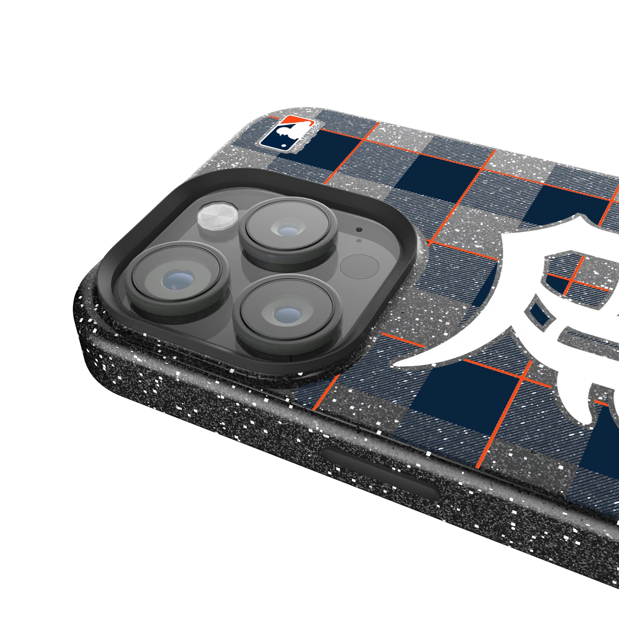 Detroit Tigers Plaid iPhone Bling Phone Case for Apple iPhone - Detail