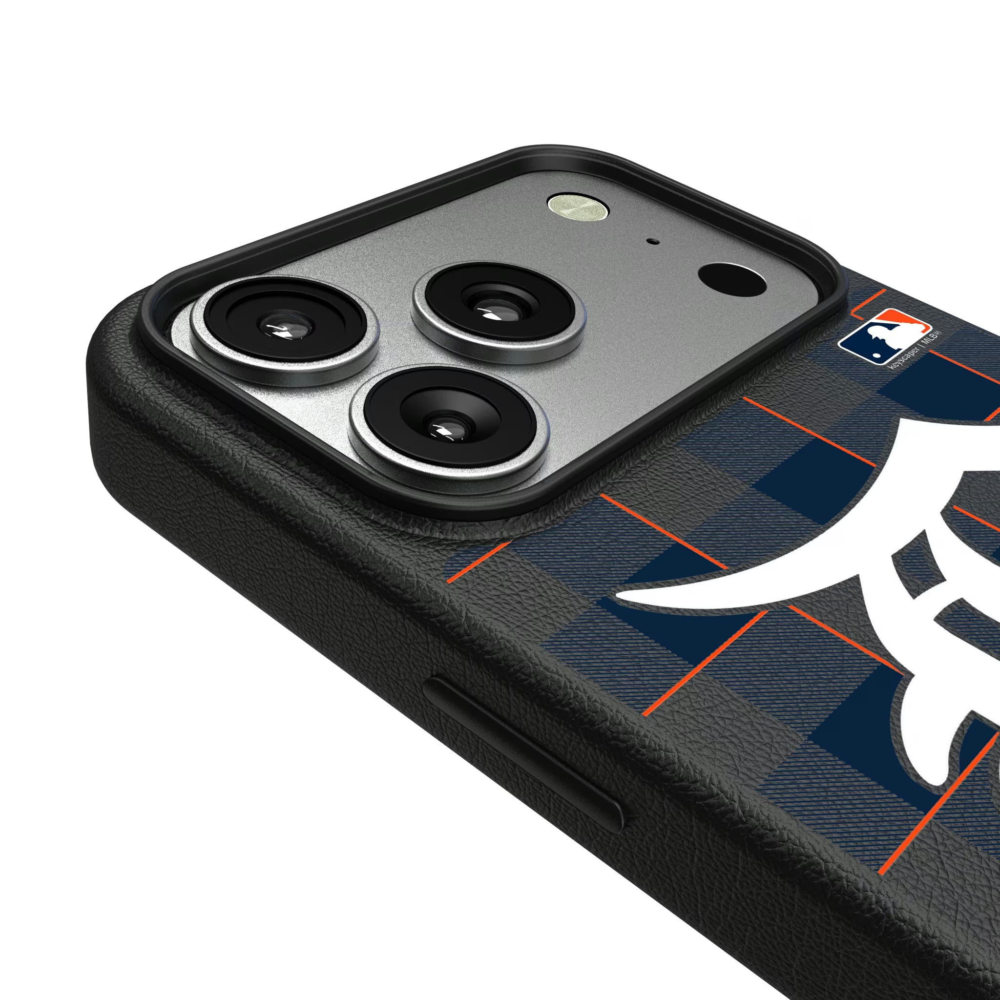 Detroit Tigers Plaid iPhone MagSafe Compatible Phone Case for Apple iPhone - Detail#Device_iPhone 17 Pro