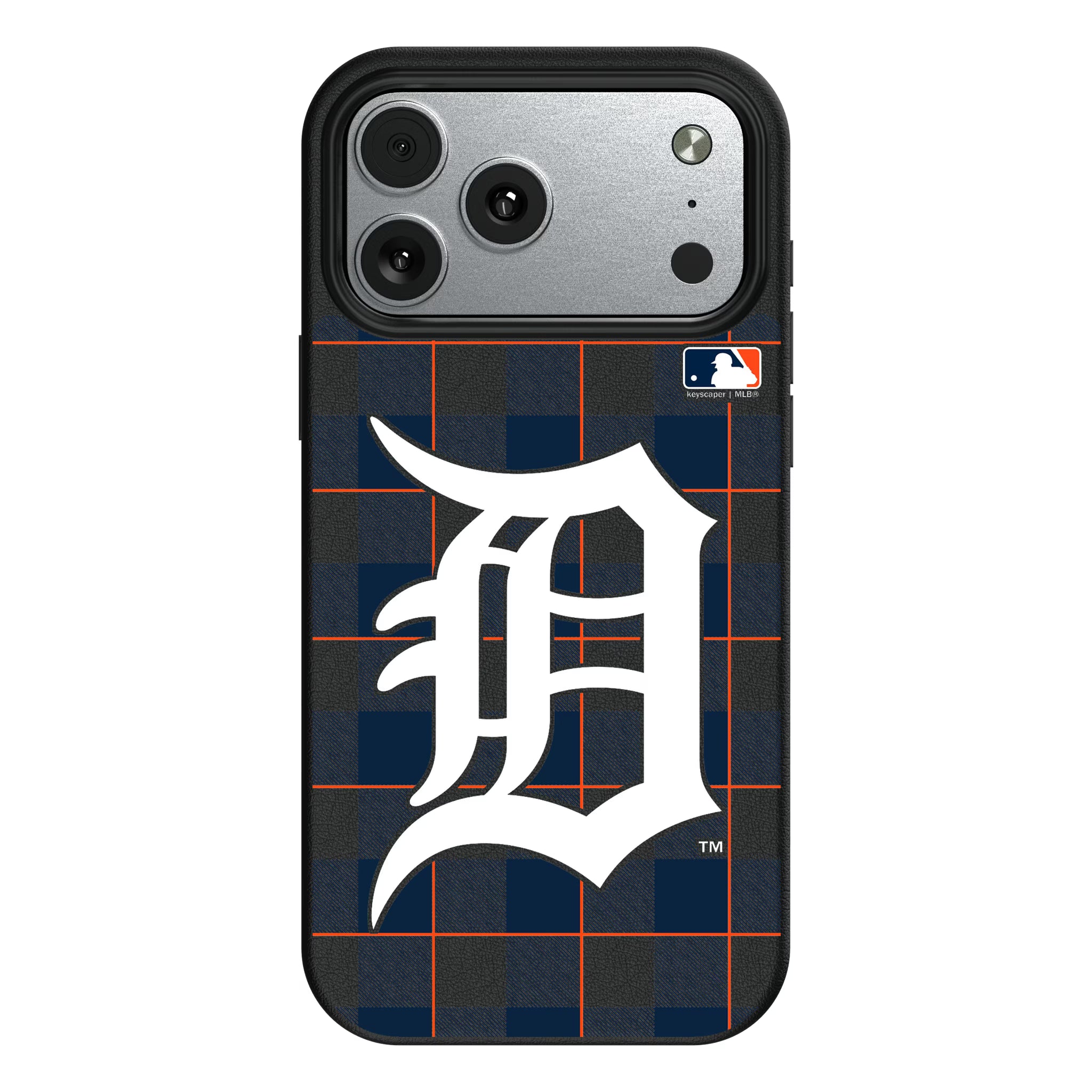 Detroit Tigers Plaid iPhone MagSafe Compatible Phone Case for Apple iPhone#Device_iPhone 17 Pro Max