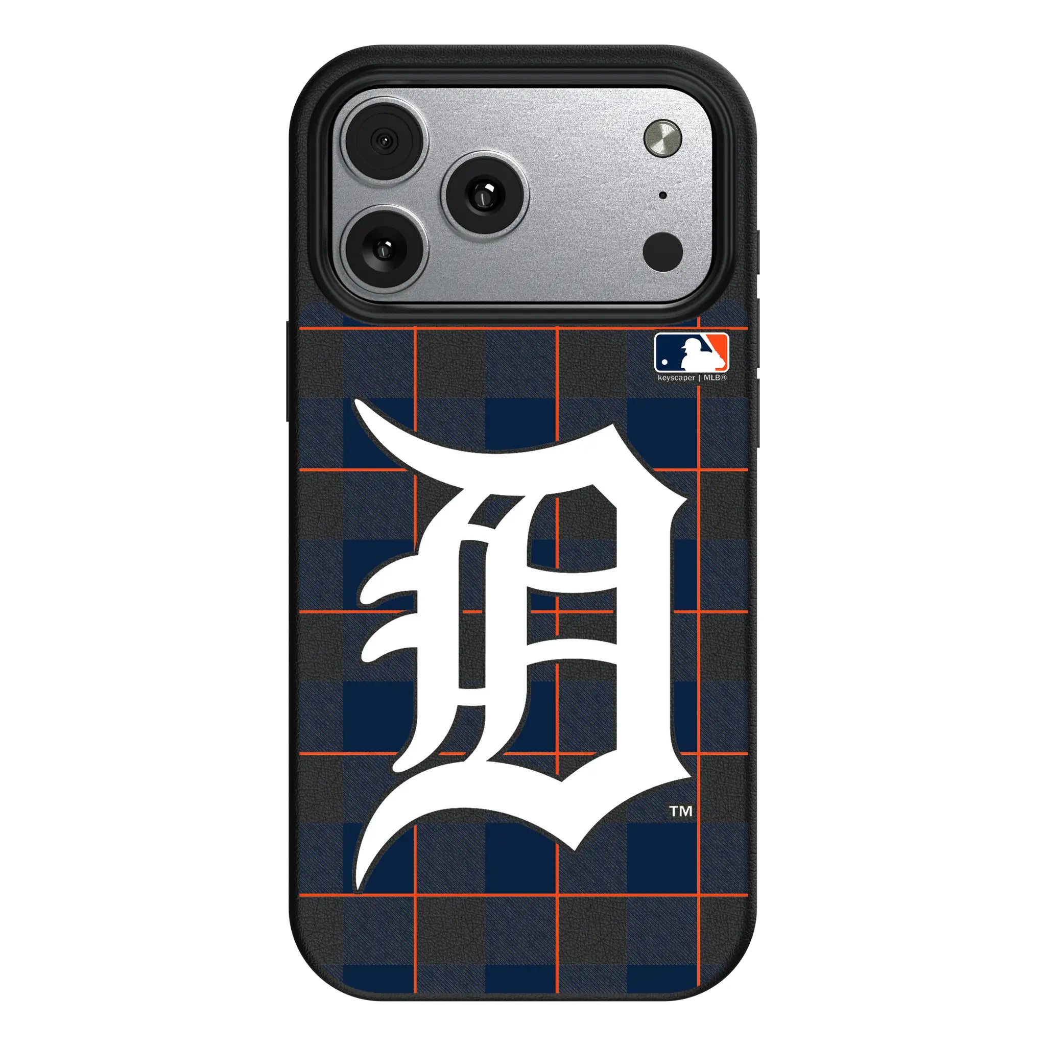 Detroit Tigers Plaid iPhone MagSafe Compatible Phone Case for Apple iPhone#Device_iPhone 17 Pro Max