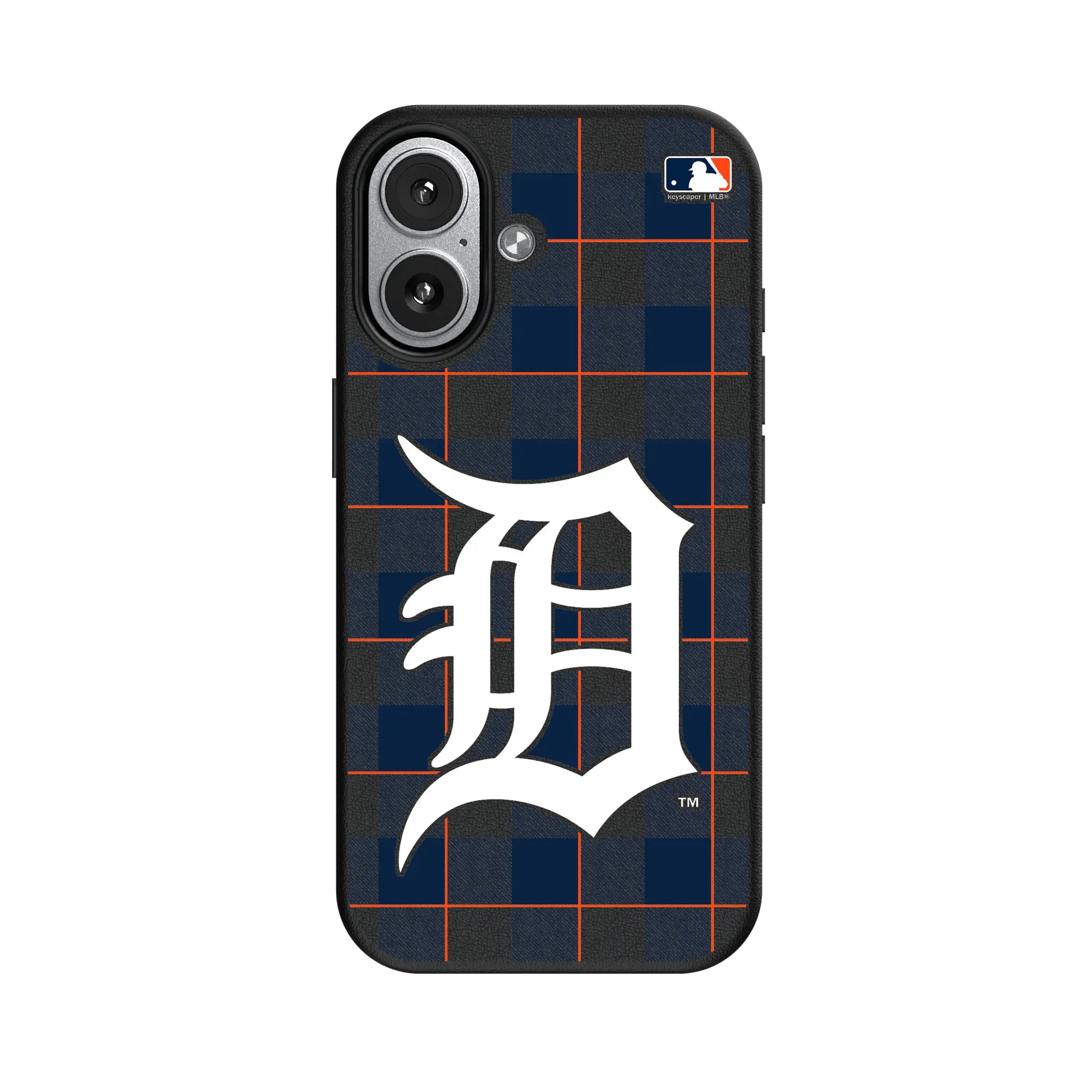 Detroit Tigers Plaid iPhone MagSafe Compatible Phone Case for Apple iPhone#Device_iPhone 17