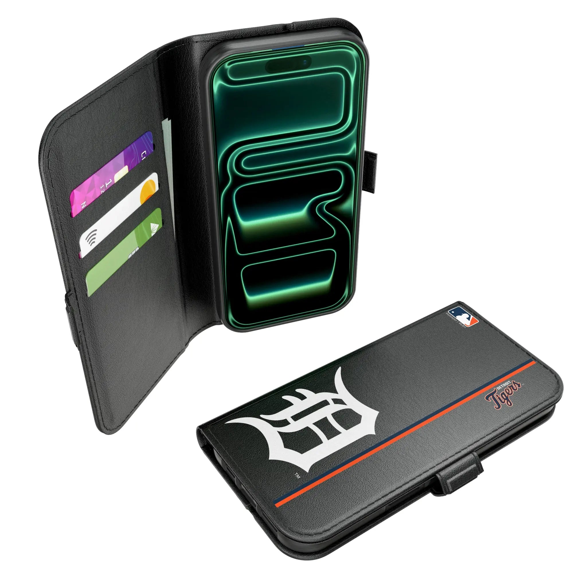 Detroit Tigers Sidebar iPhone Folio Phone Case for Apple iPhone#Device_iPhone 17