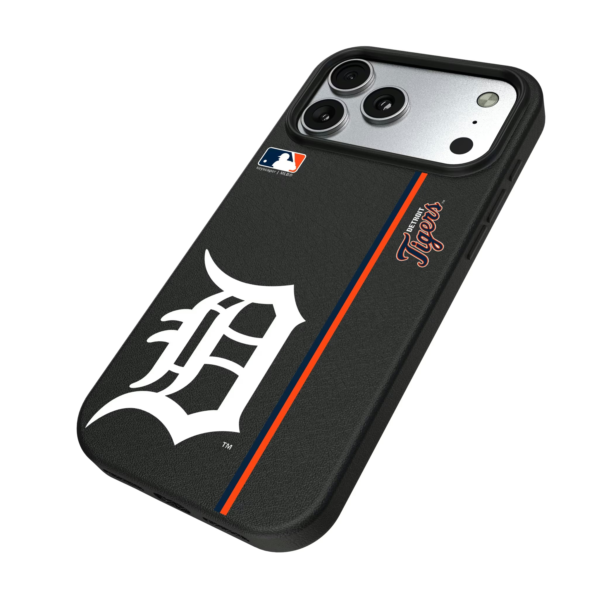 Detroit Tigers Sidebar iPhone MagSafe Compatible Phone Case for Apple iPhone - Isometric View#Device_iPhone 17 Pro Max
