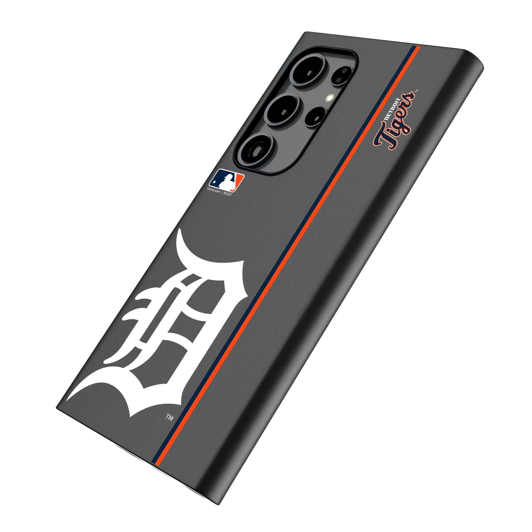Detroit Tigers Sidebar Galaxy MagSafe Compatible Phone Case for Samsung Galaxy - Isometric View