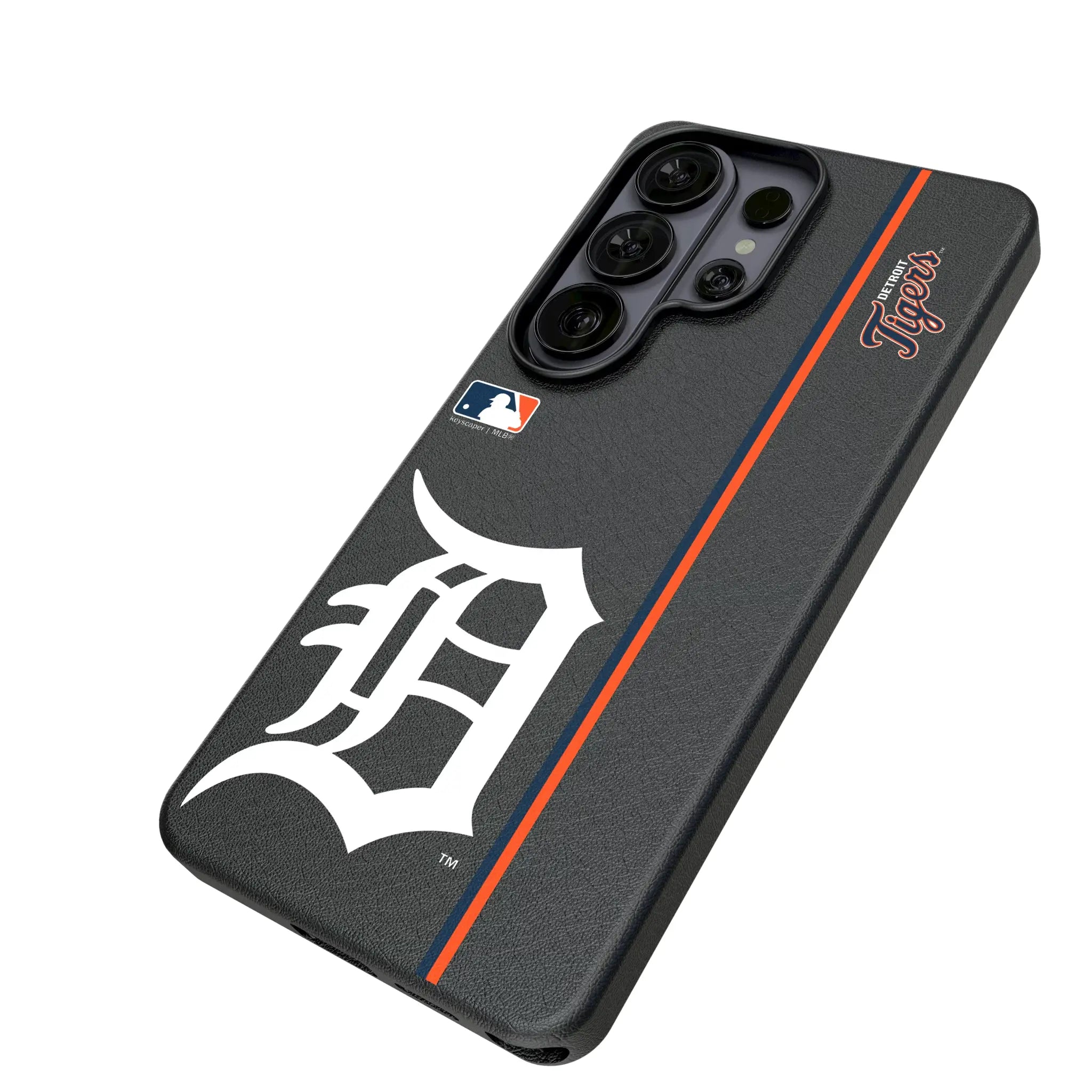 Detroit Tigers Sidebar Galaxy MagSafe Compatible Phone Case for Samsung Galaxy - Isometric View#Device_Galaxy S26 Ultra