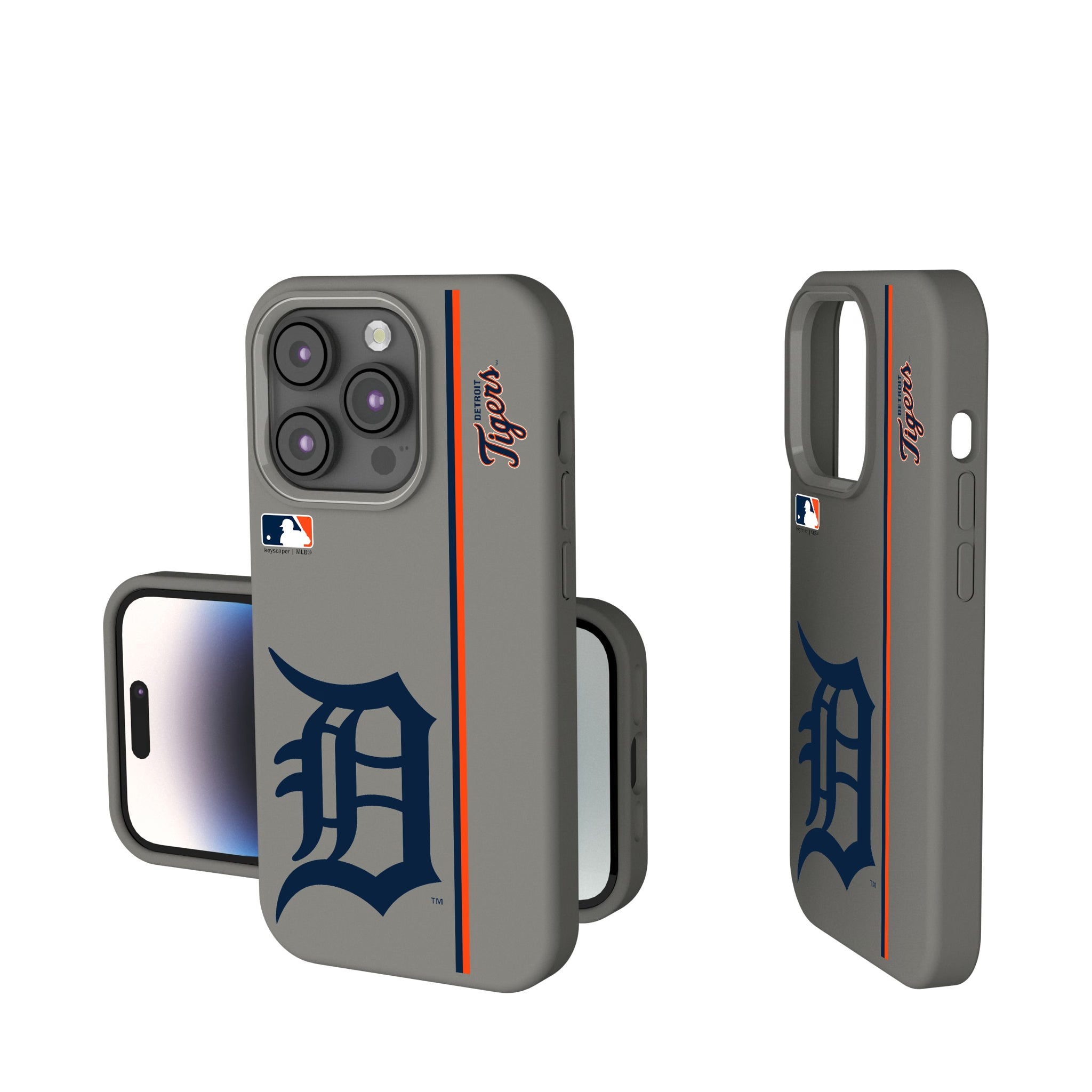 Detroit Tigers Sidebar iPhone Soft Touch Phone Case for Apple iPhone