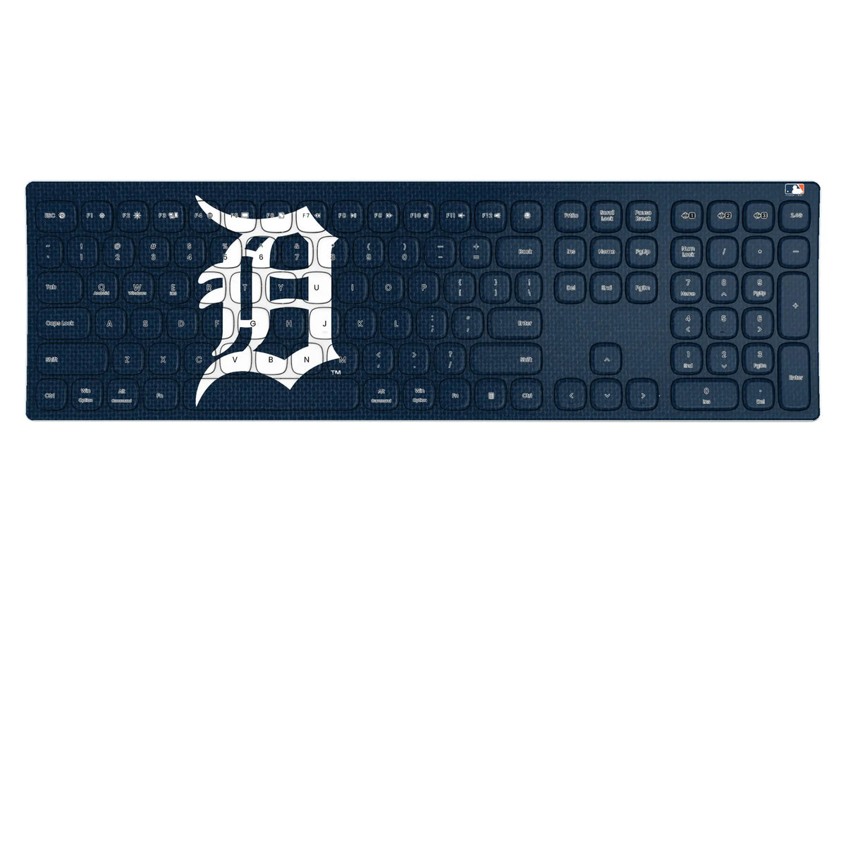 Detroit Tigers Solid KKB605 Curved Wireless Keyboard