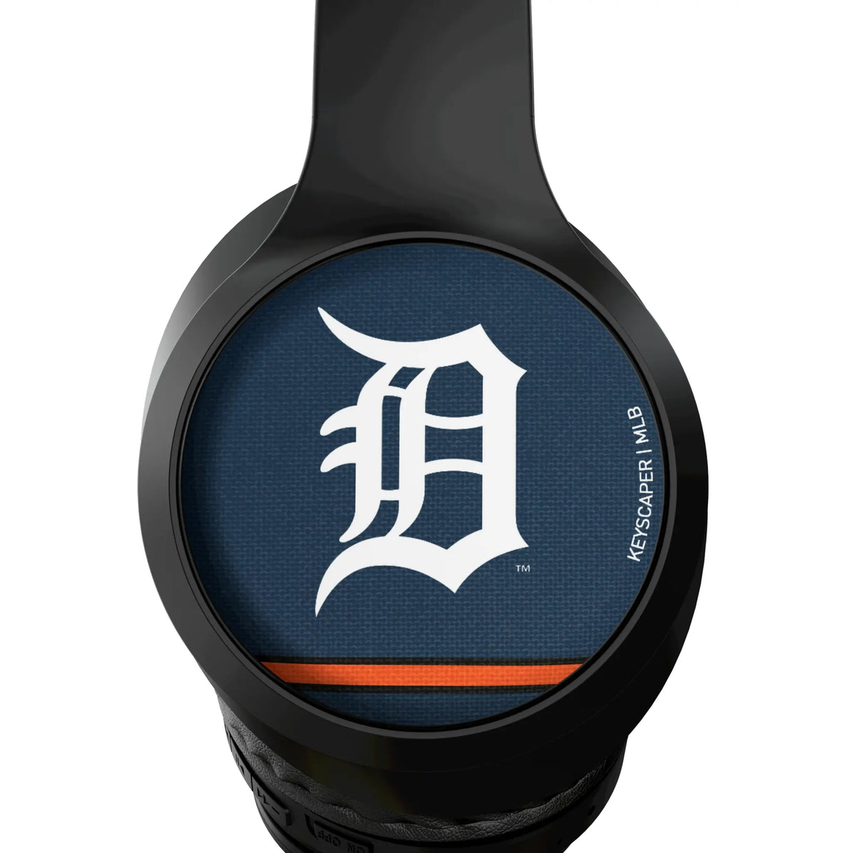 Detroit Tigers Stripe Wireless Over-Ear Headphones With Case - Detail