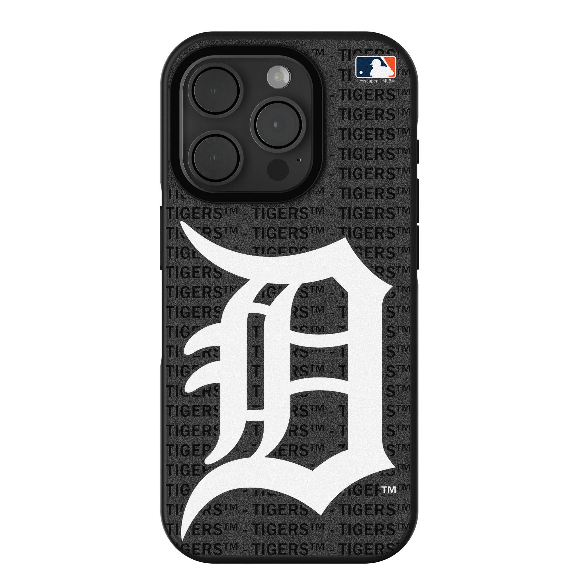 Detroit Tigers Text Backdrop iPhone Bump Phone Case for Apple iPhone