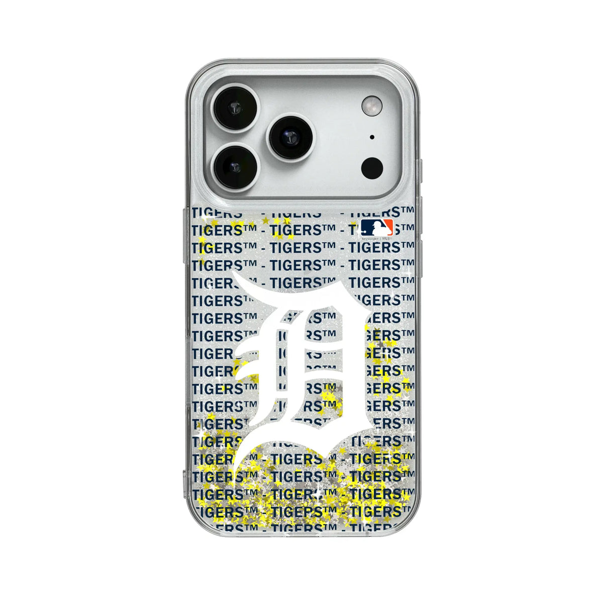 Detroit Tigers Text Backdrop Glitter Phone Case for Apple iPhone