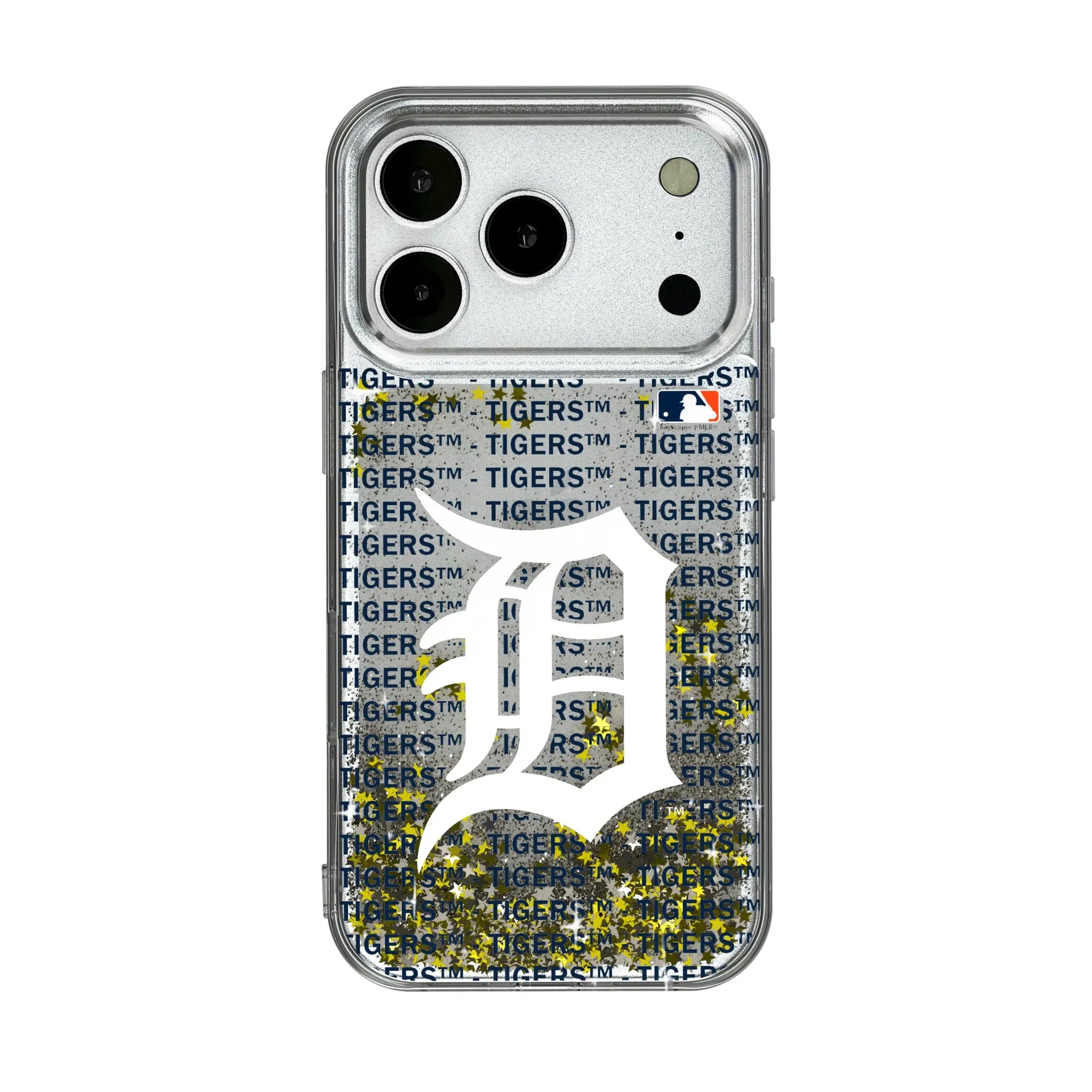 Detroit Tigers Text Backdrop iPhone Glitter Phone Case for Apple iPhone