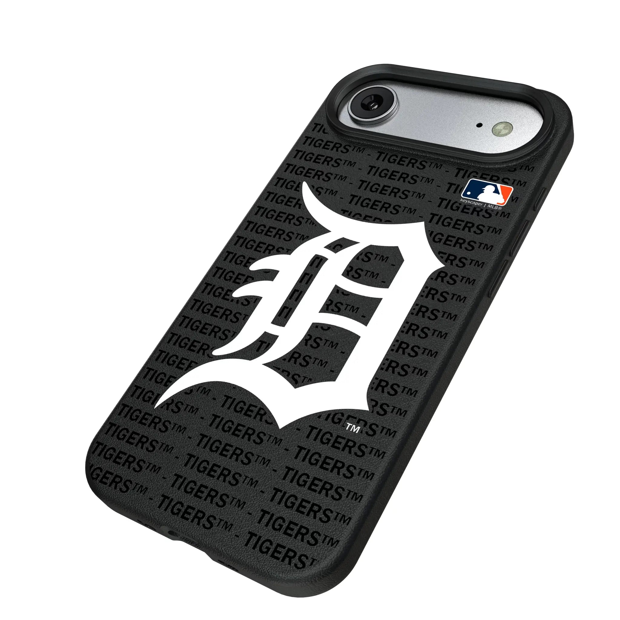 Detroit Tigers Text Backdrop iPhone MagSafe Compatible Phone Case for Apple iPhone - Isometric View#Device_iPhone Air