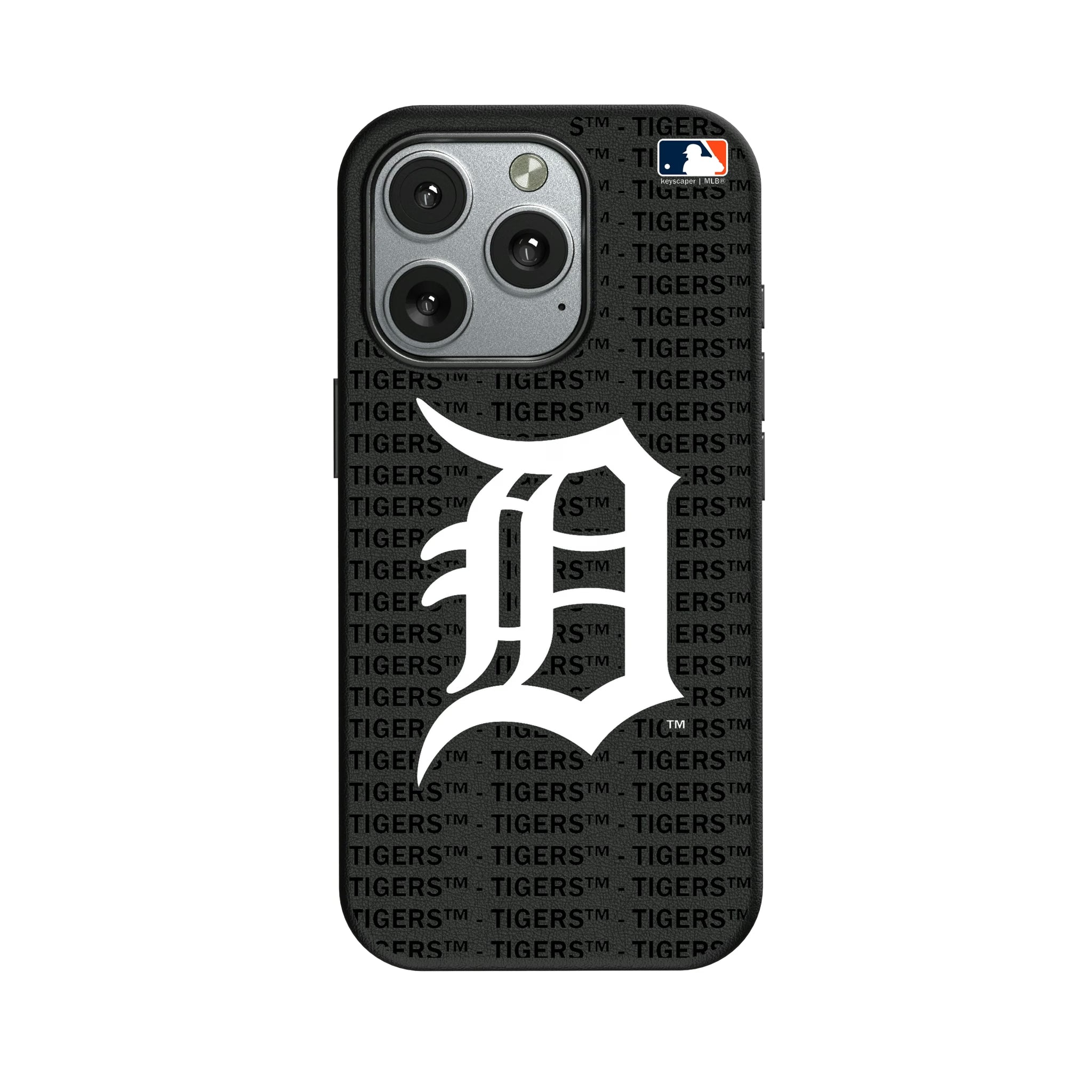 Detroit Tigers Text Backdrop iPhone MagSafe Compatible Phone Case for Apple iPhone