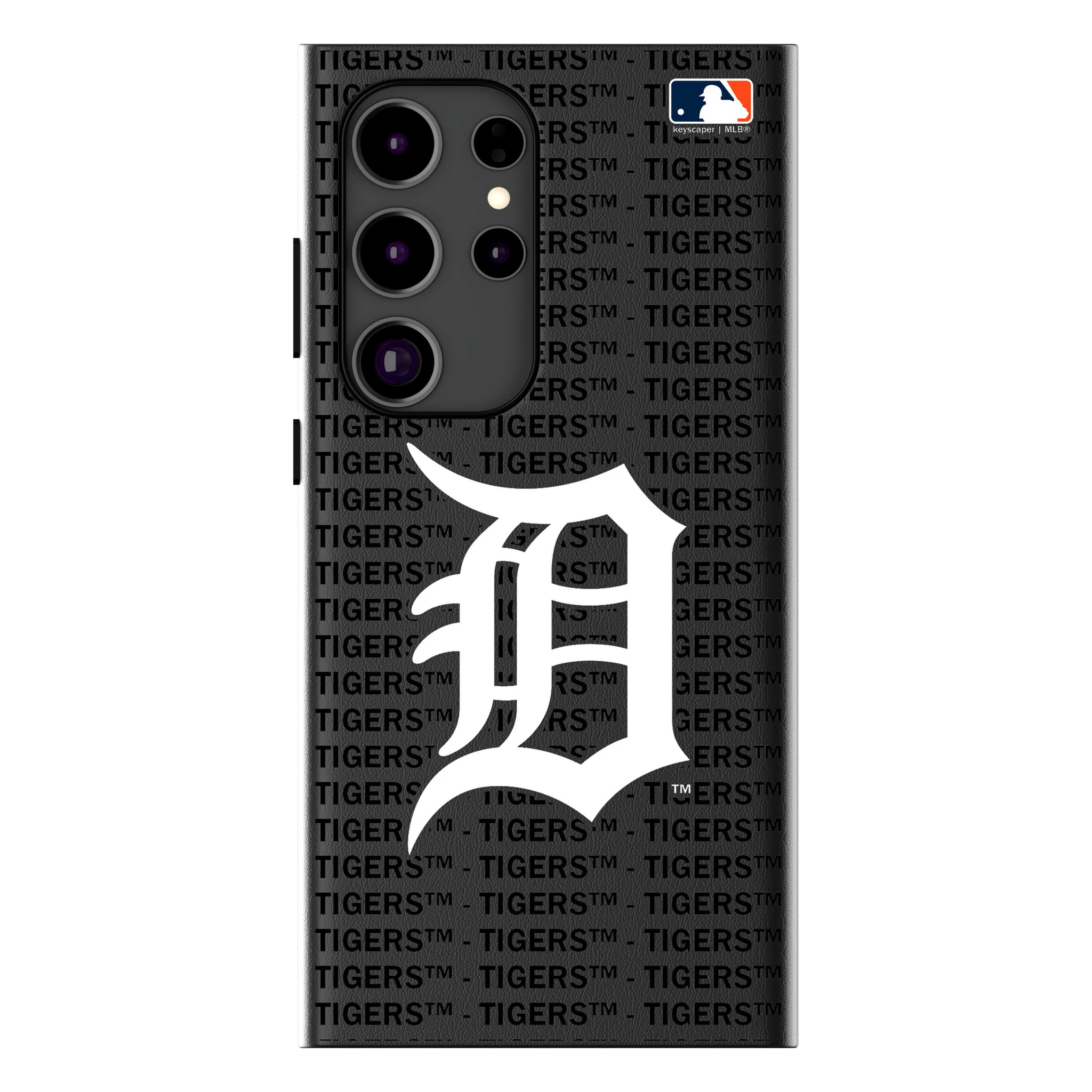 Detroit Tigers Text Backdrop Galaxy MagSafe Compatible Phone Case for Samsung Galaxy