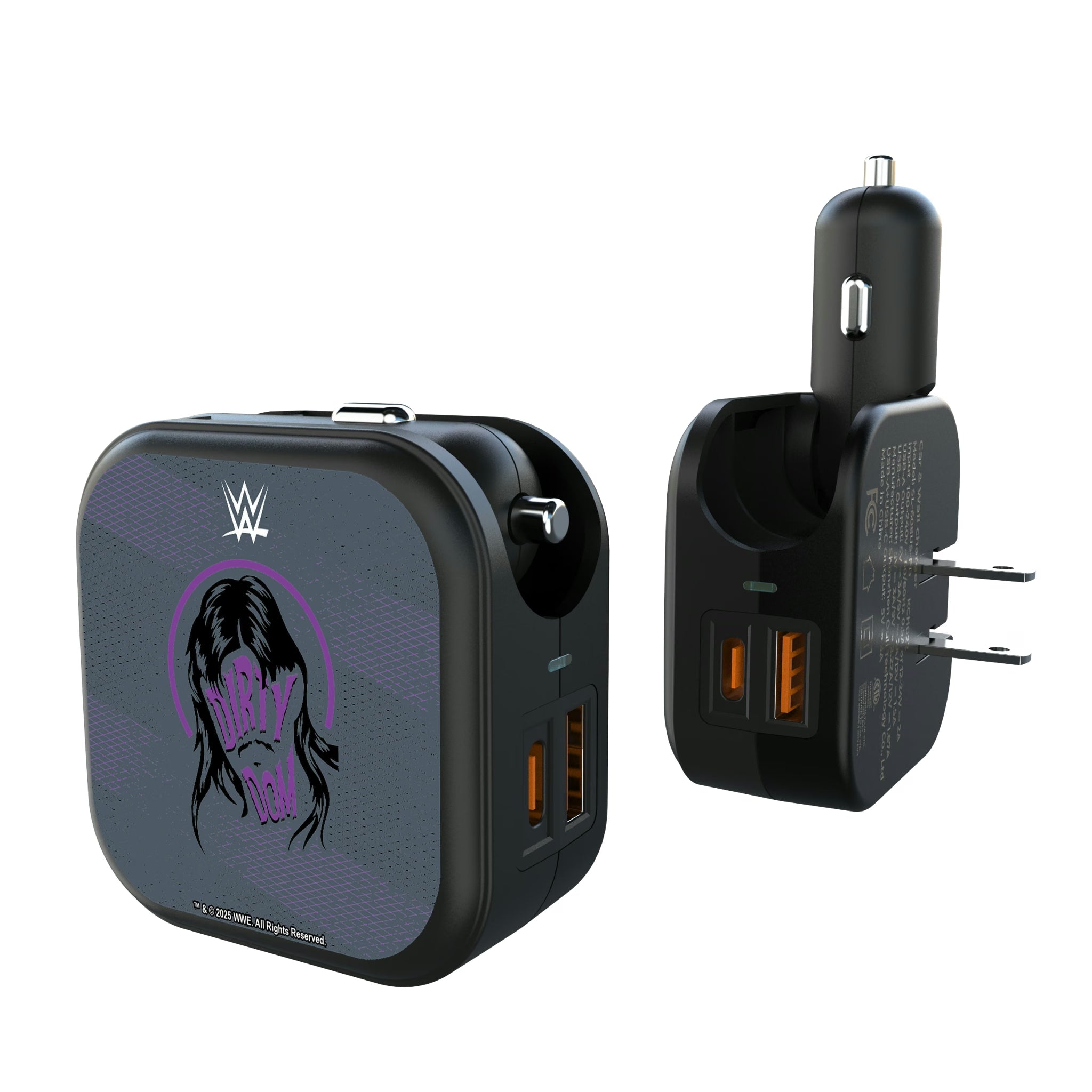 Dominik Mysterio Steel 2 in 1 USB A/C Charger