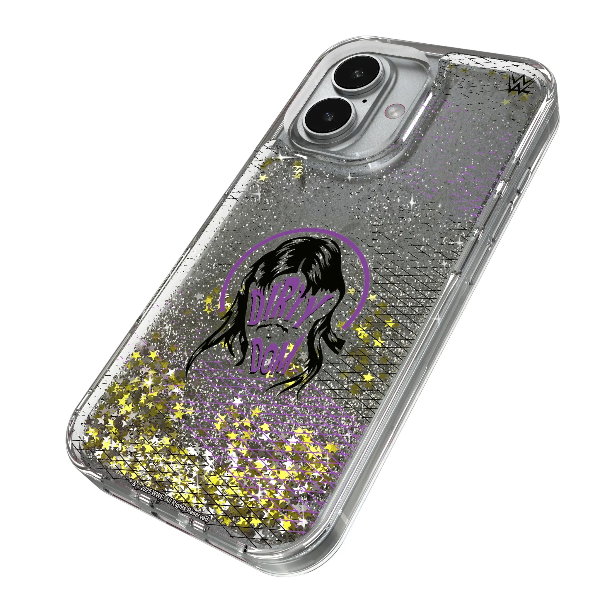 Dominik Mysterio Steel iPhone Glitter Phone Case for Apple iPhone - Isometric View