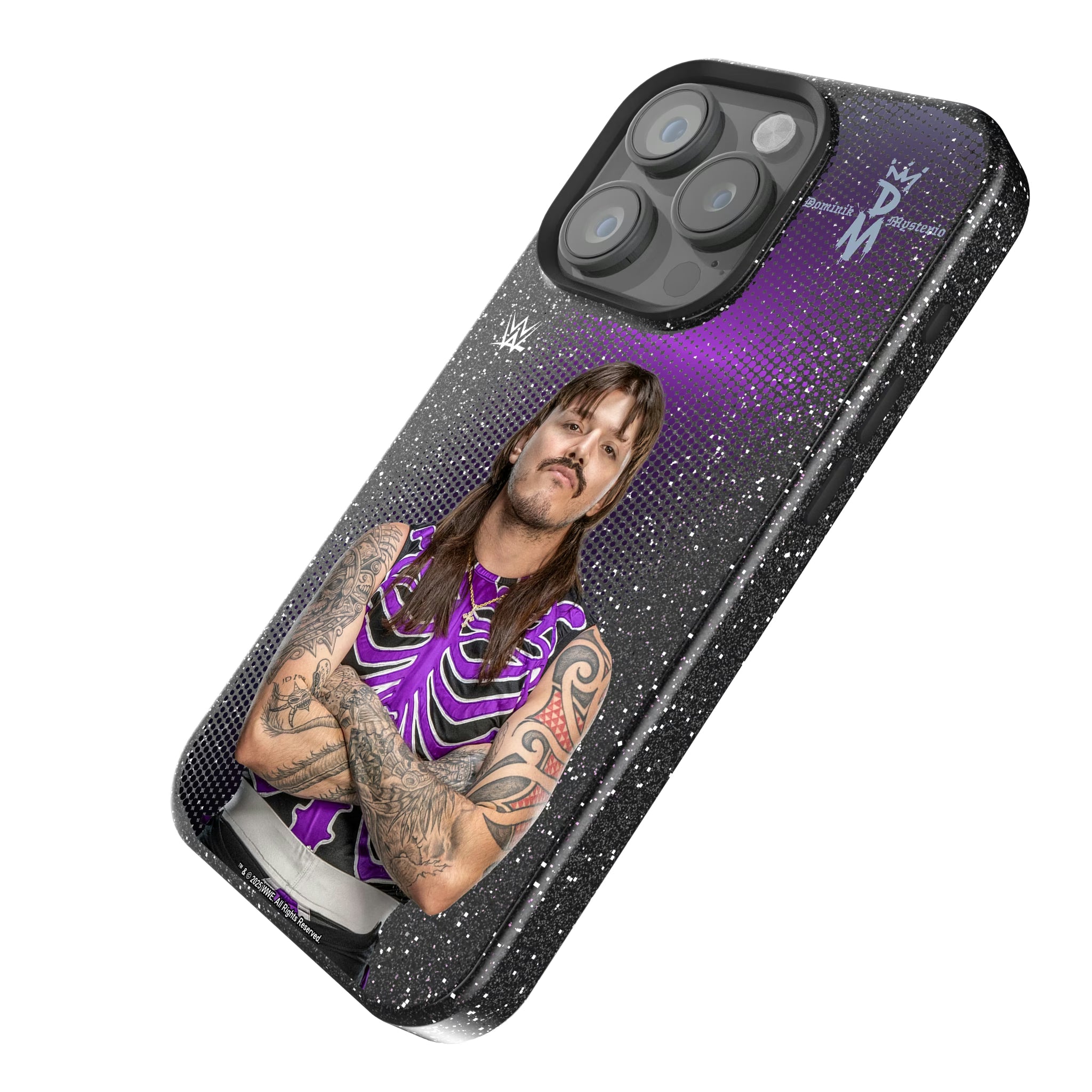 Dominik Mysterio Superstar iPhone Bling Phone Case for Apple iPhone - Isometric View