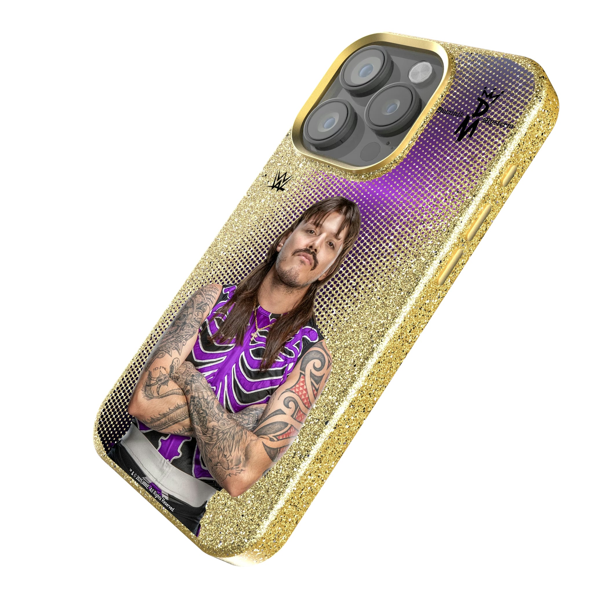 Dominik Mysterio Superstar iPhone Bling Phone Case for Apple iPhone - Isometric View