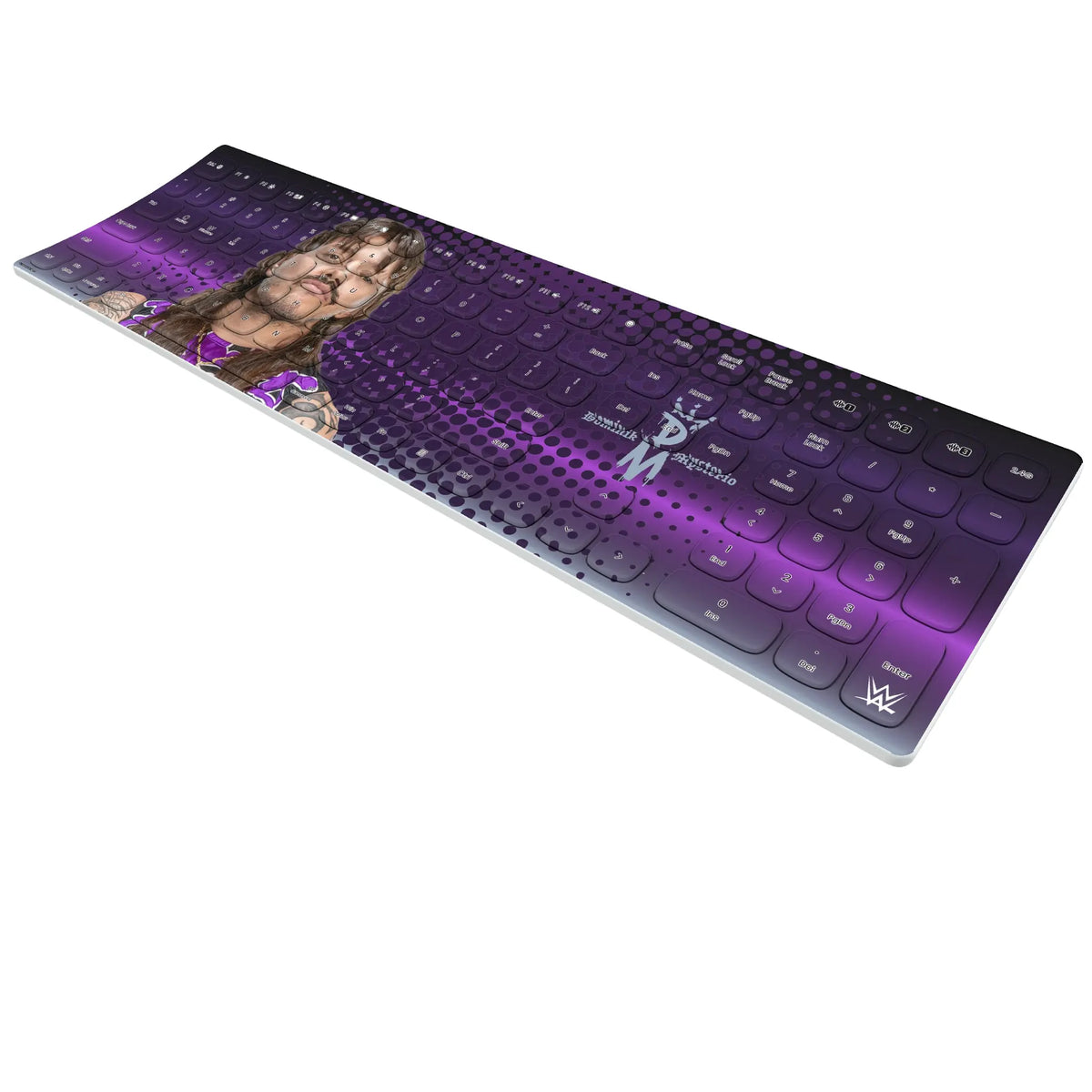 Dominik Mysterio Superstar KKB605 Curved Wireless Keyboard - Isometric View