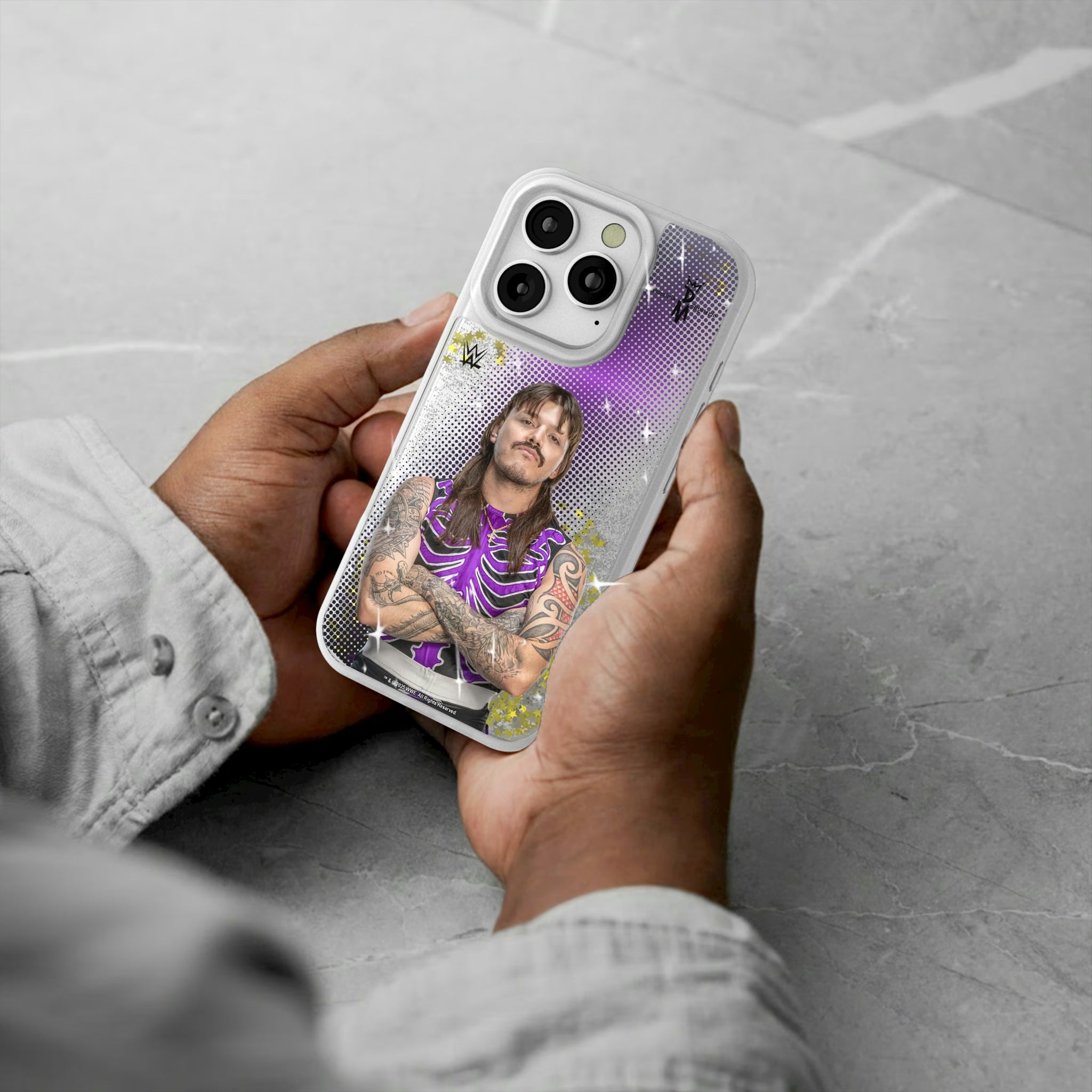 Dominik Mysterio Superstar iPhone Glitter Phone Case for Apple iPhone - Lifestyle#Device_iPhone 16 Pro
