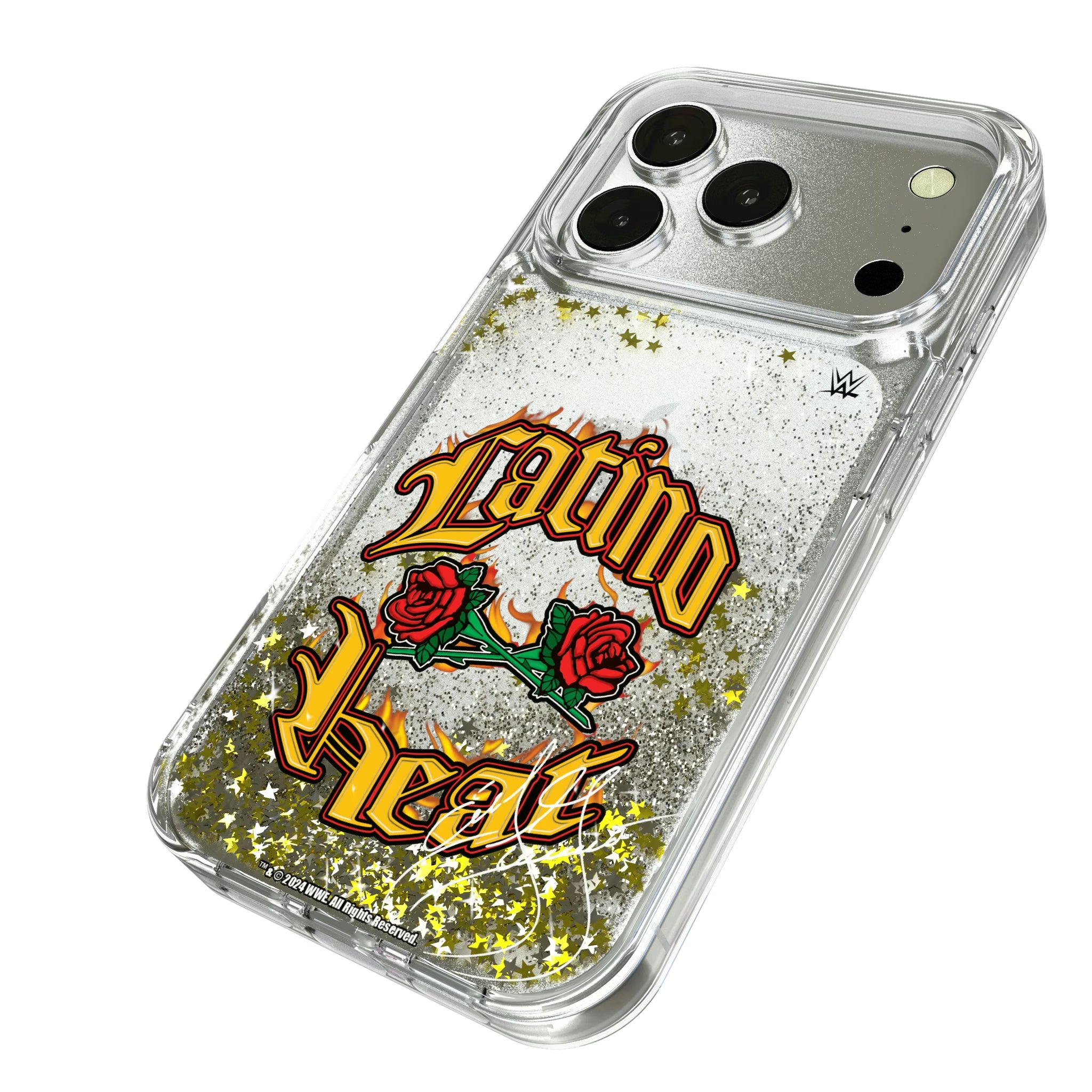 Eddie Guerrero Impact iPhone Glitter Phone Case for Apple iPhone - Isometric View#Device_iPhone 16 Pro