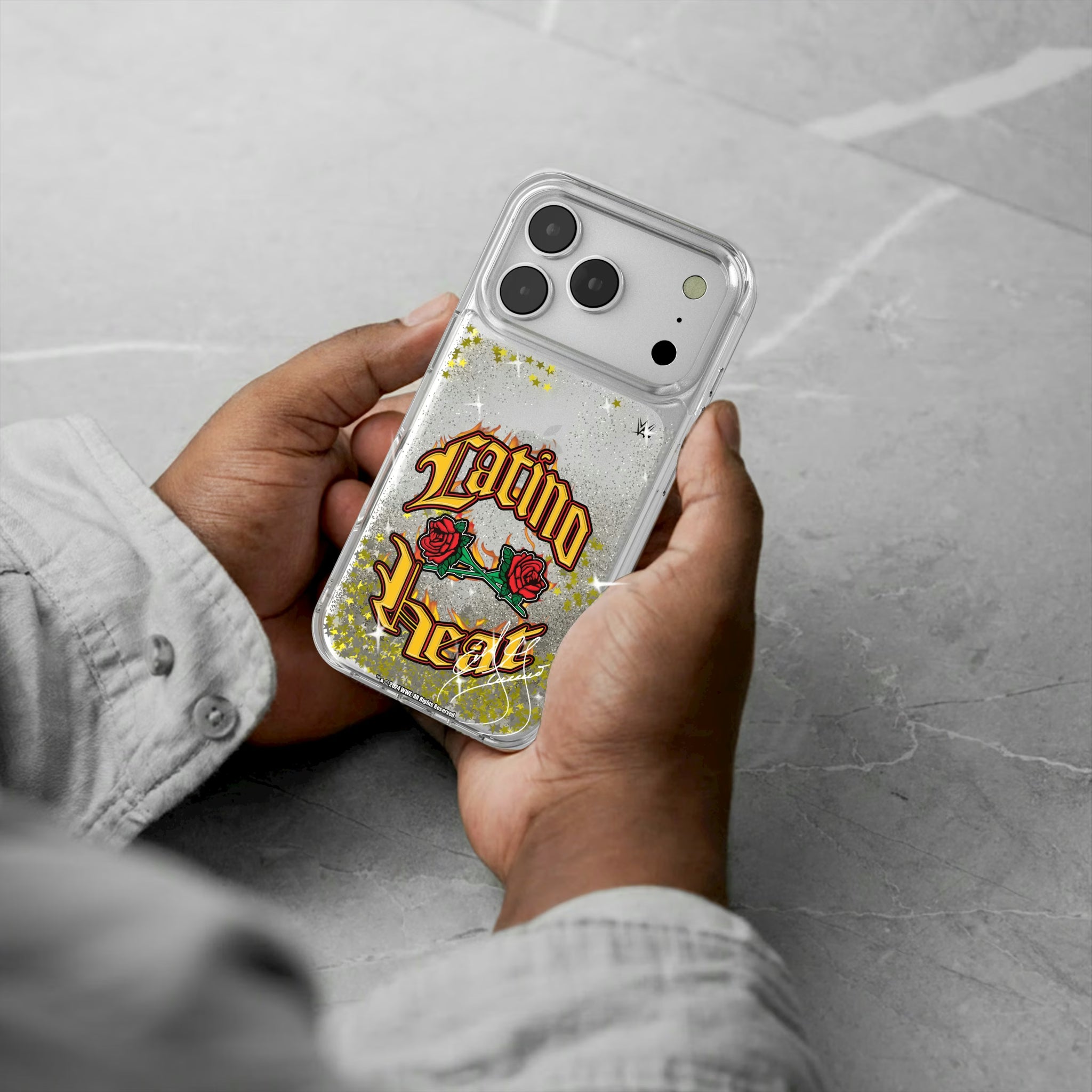 Eddie Guerrero Impact iPhone Glitter Phone Case for Apple iPhone - Lifestyle#Device_iPhone 16 Pro