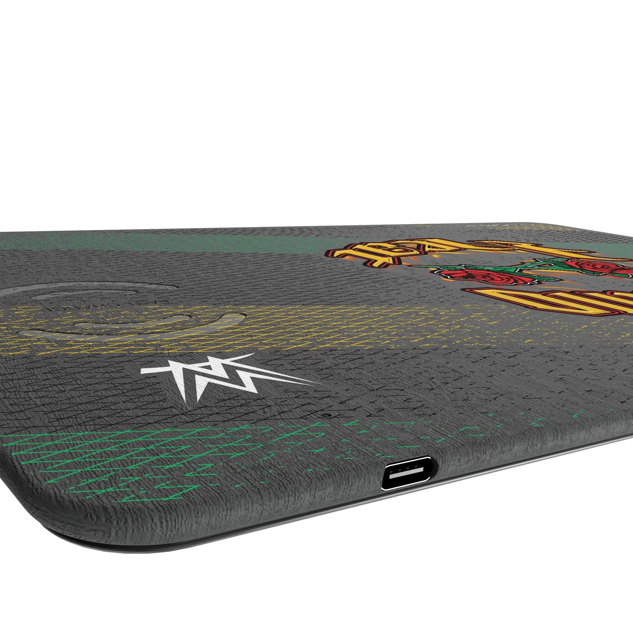 Eddie Guerrero Steel 15-Watt Wireless Charger and Mouse Pad