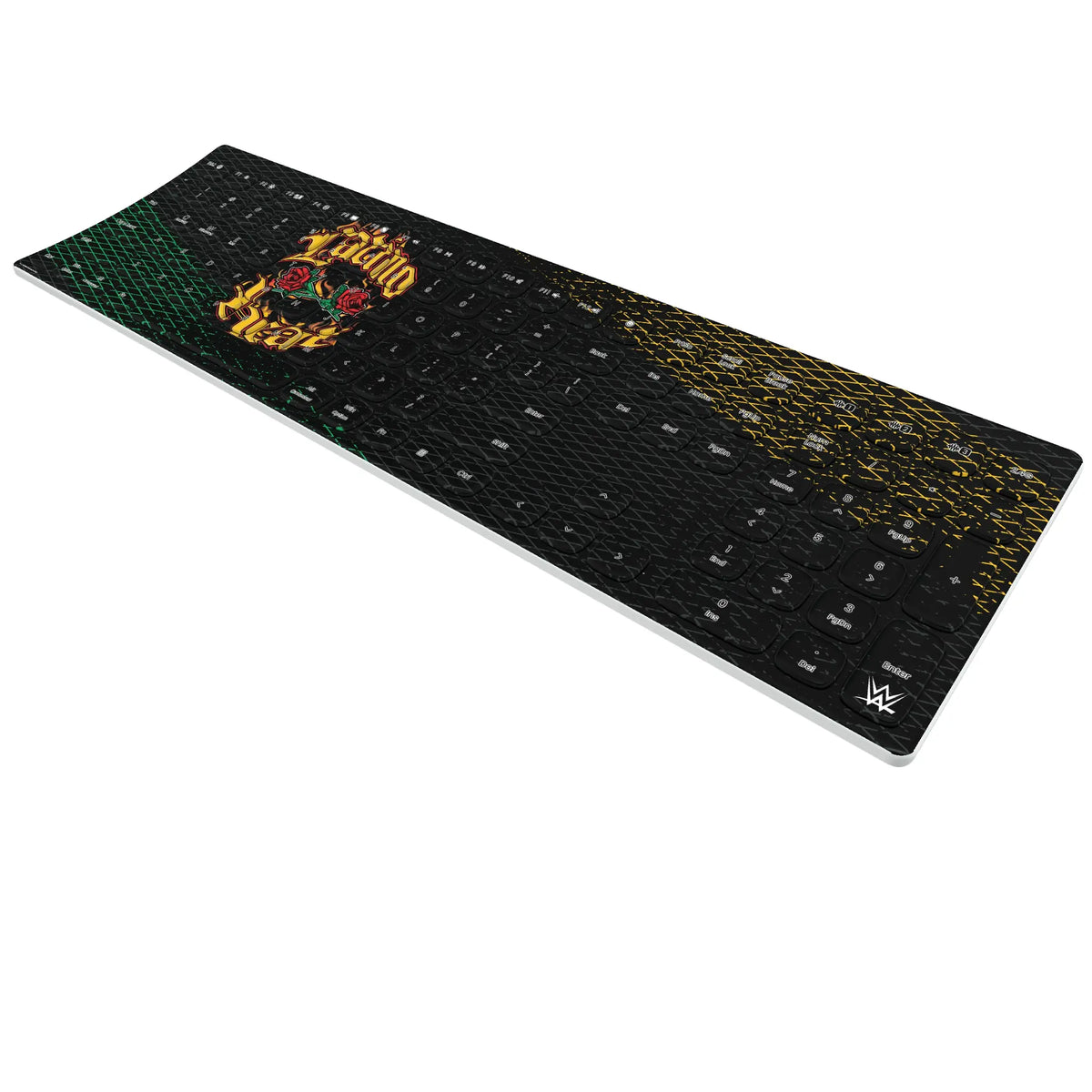 Eddie Guerrero Steel KKB605 Curved Wireless Keyboard - Isometric View