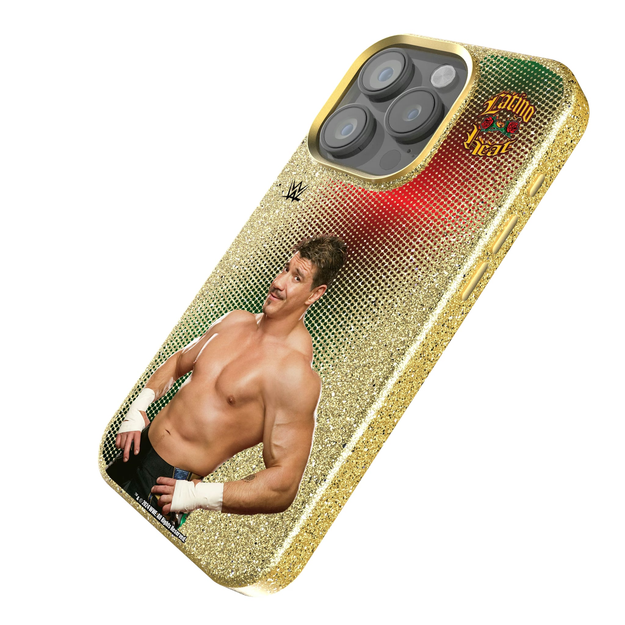 Eddie Guerrero Superstar iPhone Bling Phone Case for Apple iPhone - Isometric View