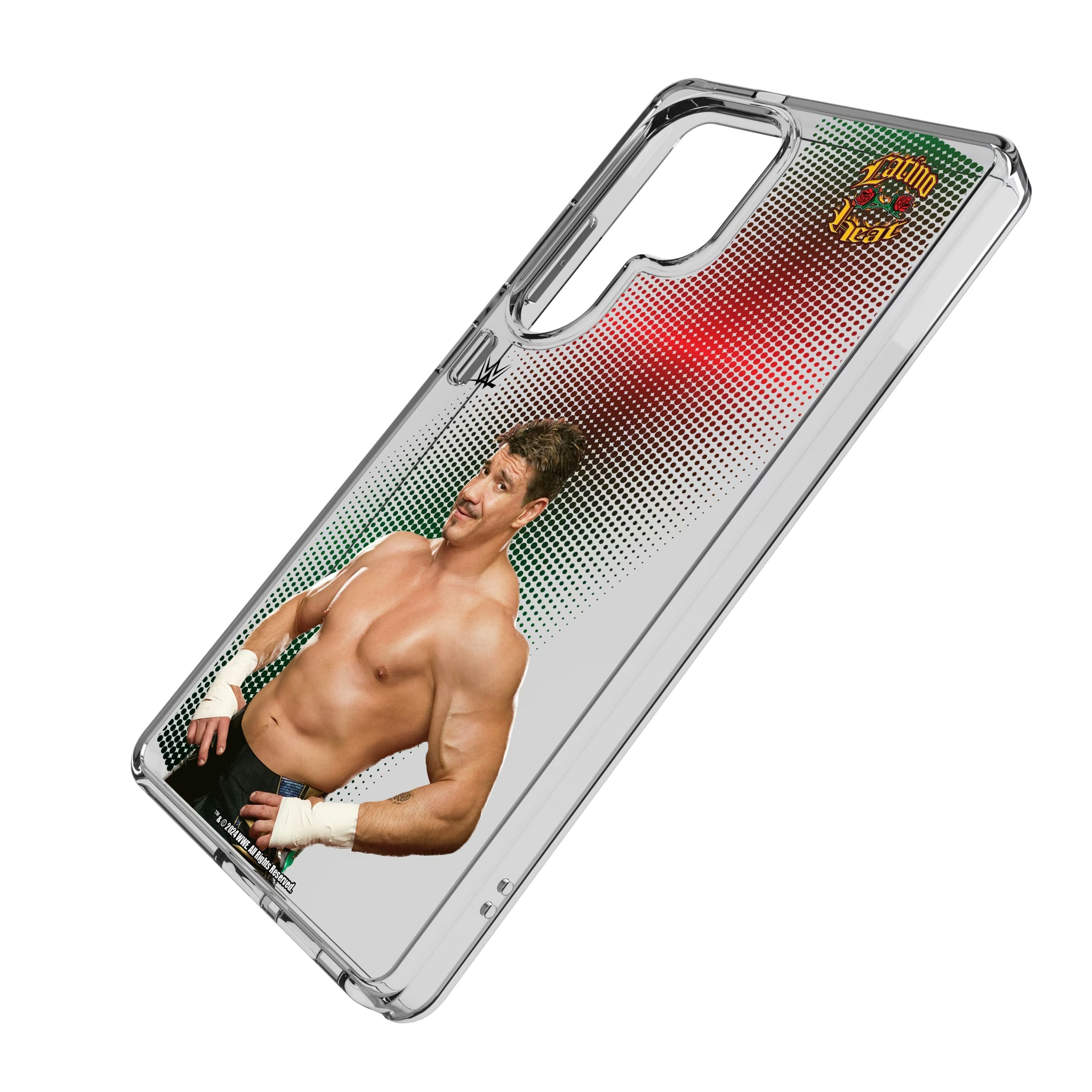 Eddie Guerrero Superstar Galaxy Clear Phone Case for Samsung Galaxy - Isometric View