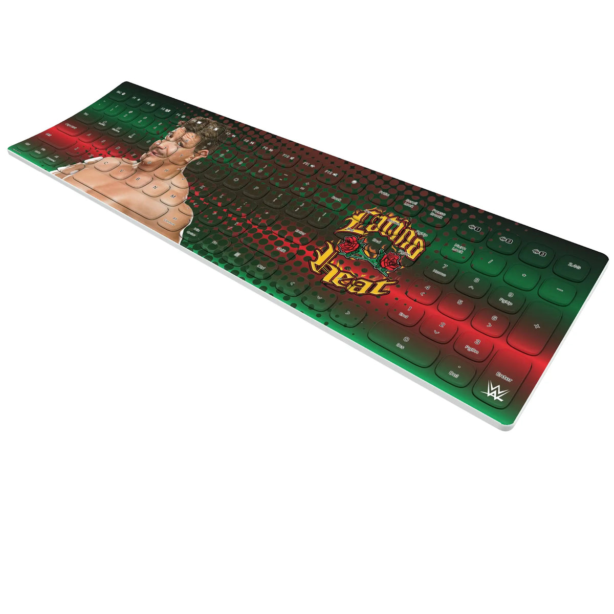 Eddie Guerrero Superstar KKB605 Curved Wireless Keyboard - Isometric View