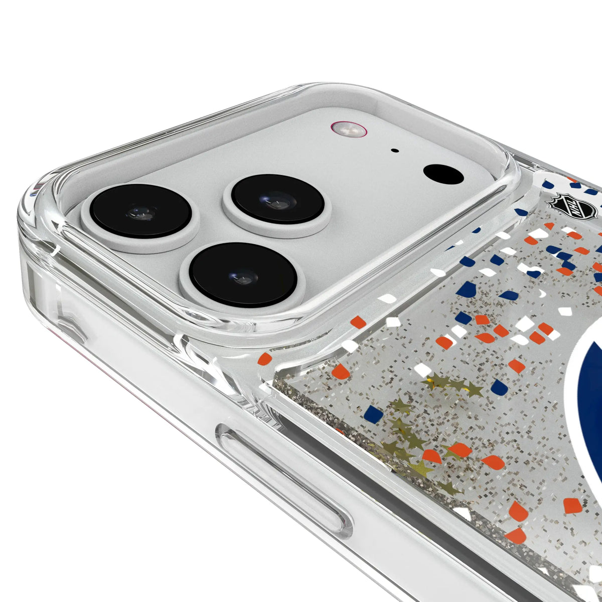 Edmonton Oilers Confetti iPhone Glitter Phone Case for Apple iPhone - Detail#Device_iPhone 18 Pro Max