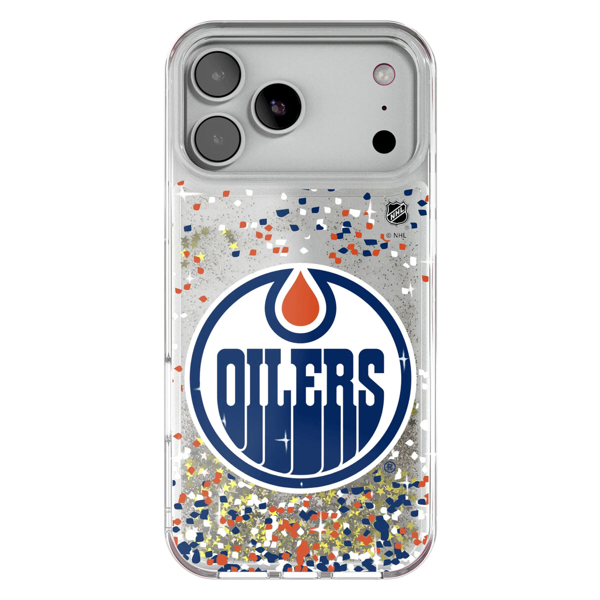Edmonton Oilers Confetti Glitter Phone Case for Apple iPhone